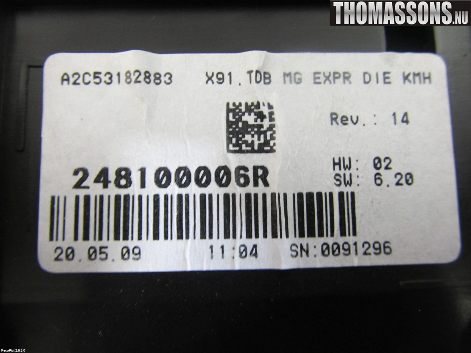 Renault LAGUNA III 08-10 Instrument Komb