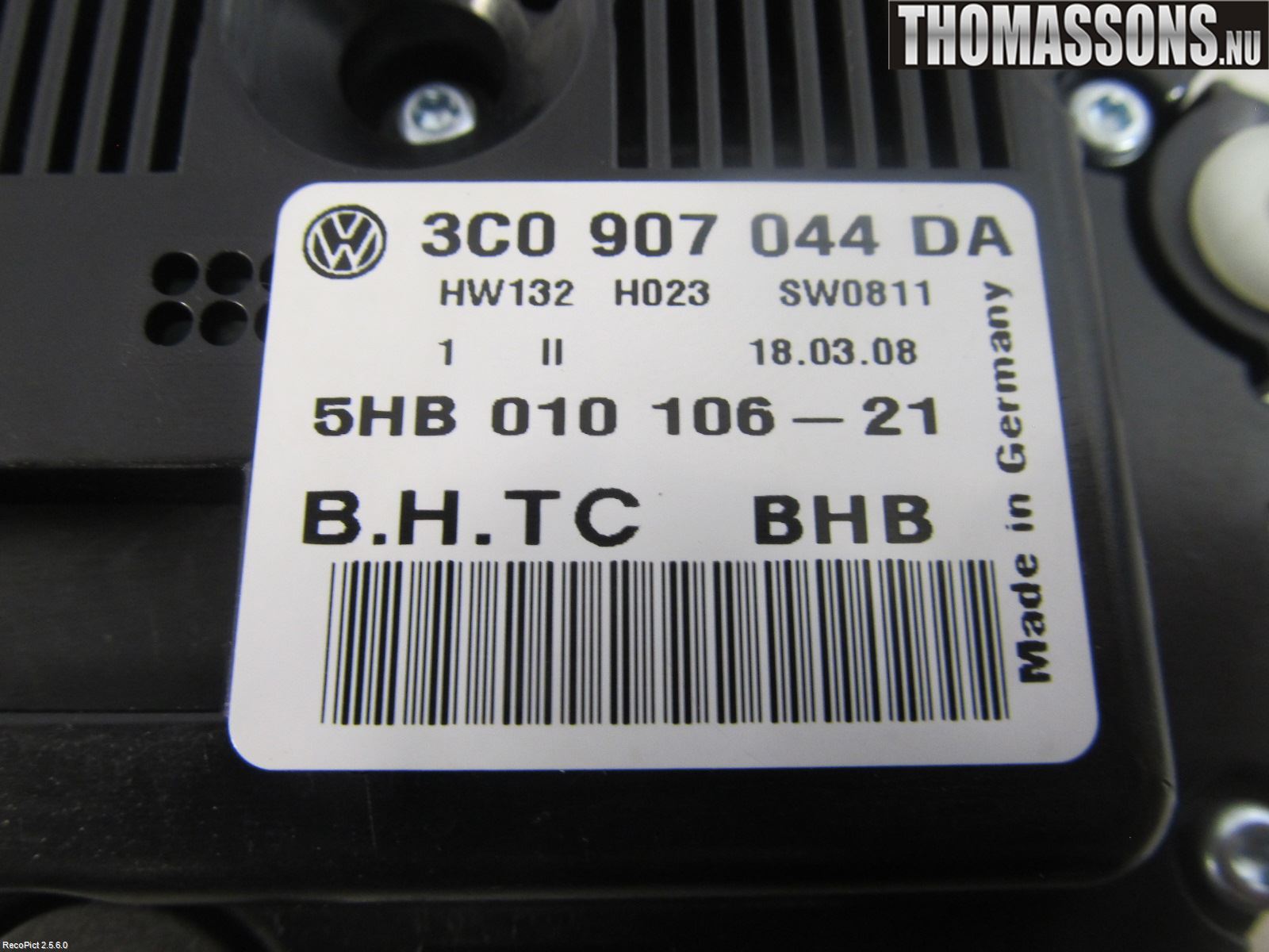 Volkswagen VW PASSAT 05-11 Värmereglage