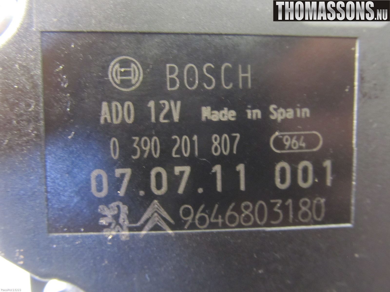 Citroen C4 I   05-10 Torkarmotor Baklucka