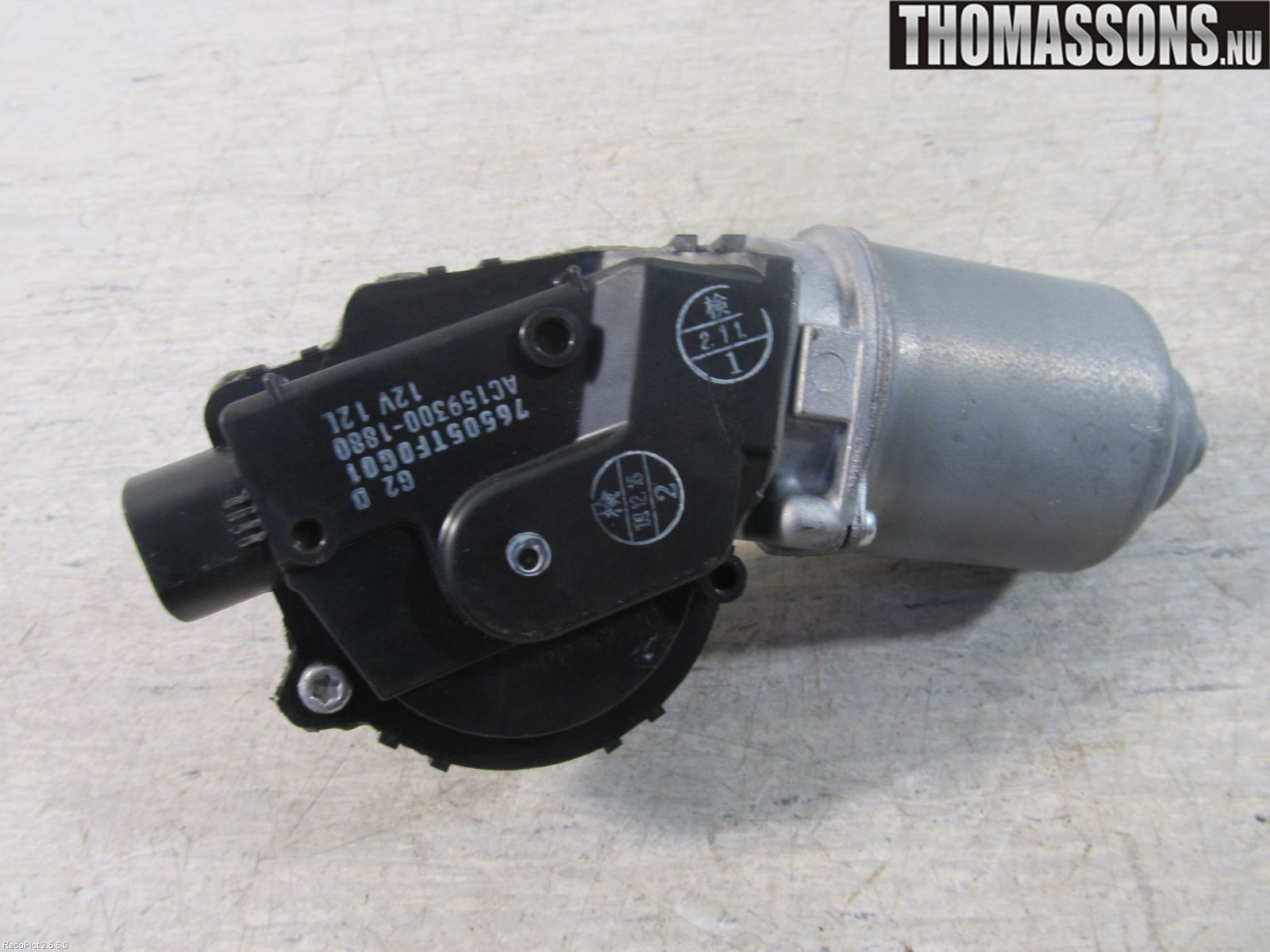 Honda JAZZ 08-14 Torkarmotor Vindruta