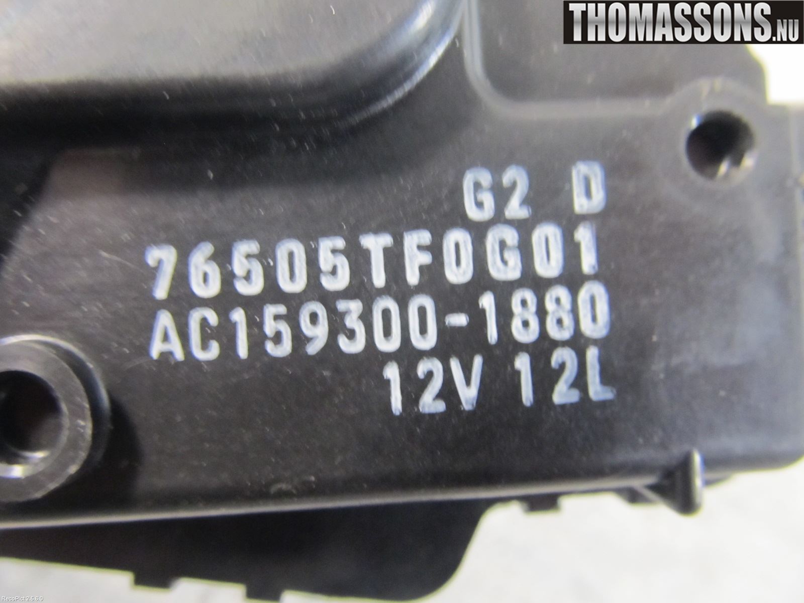 Honda JAZZ 08-14 Torkarmotor Vindruta