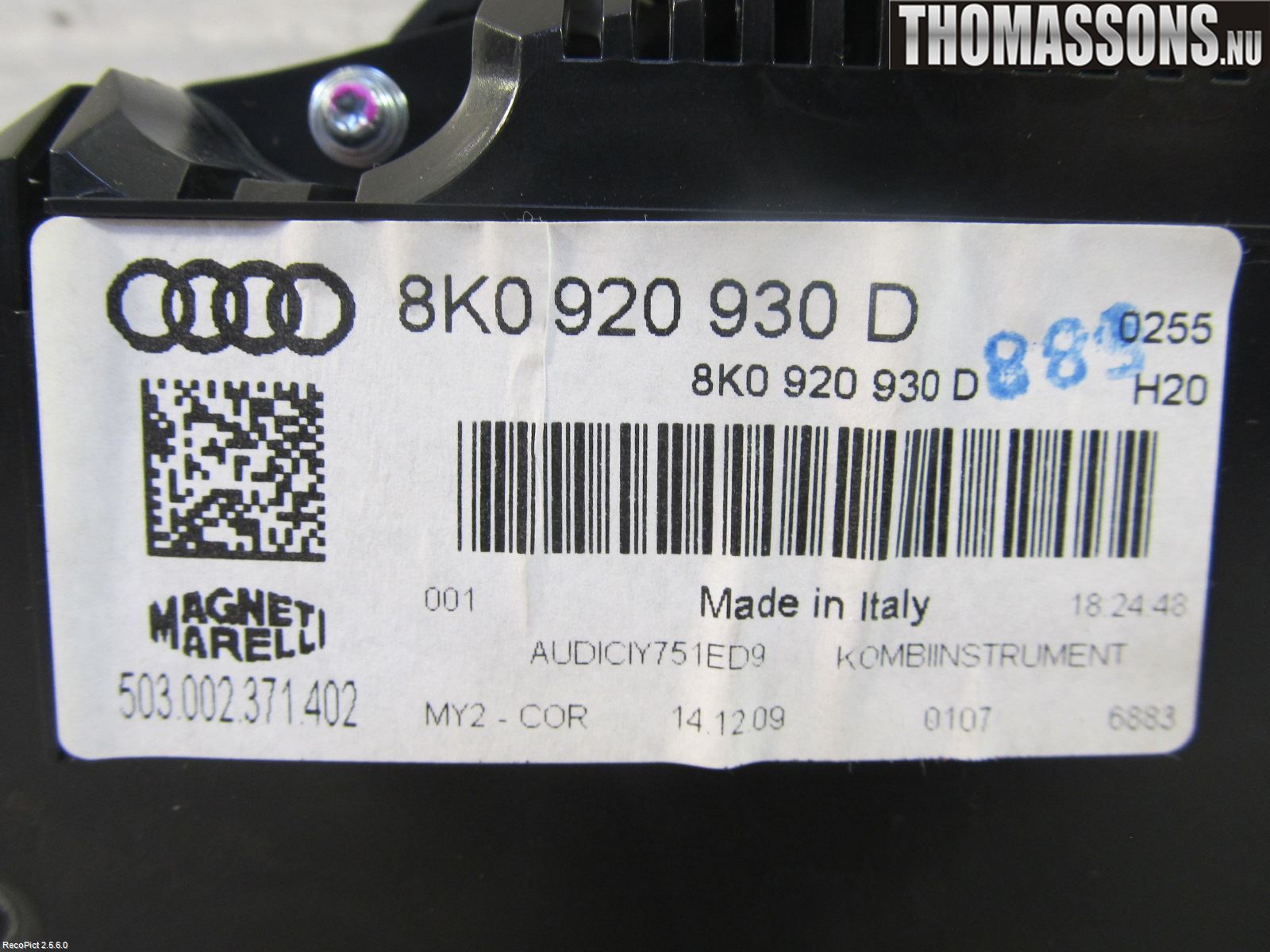 Audi A4/S4 08-11 Instrument Komb