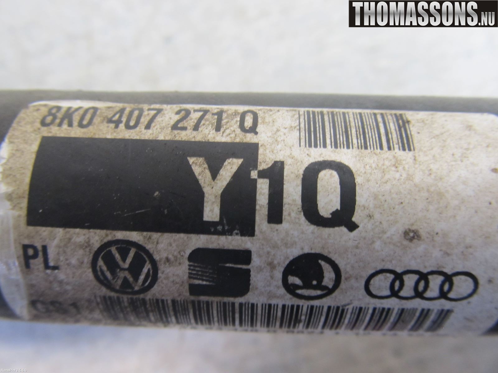 Audi A4/S4 08-11 Drivaxel Fram Höger