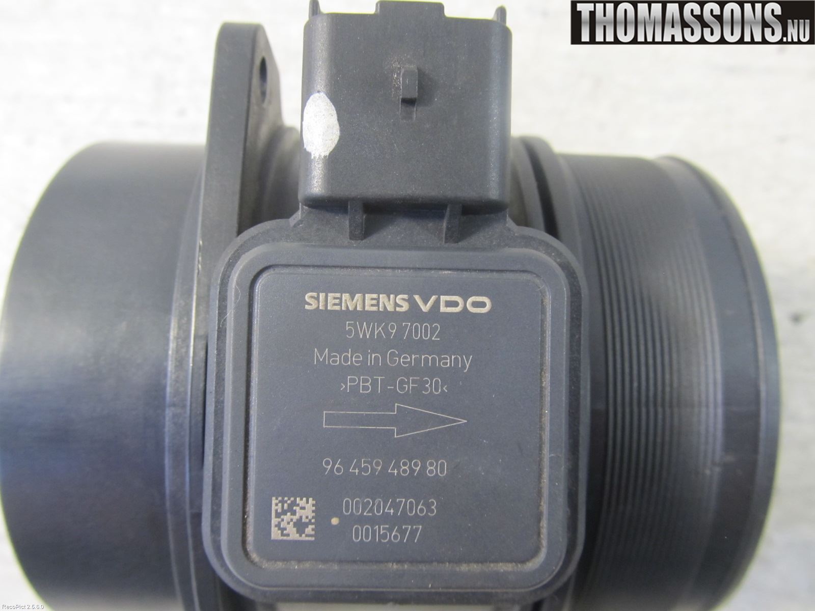 Peugeot 407 Injluftmassamätare