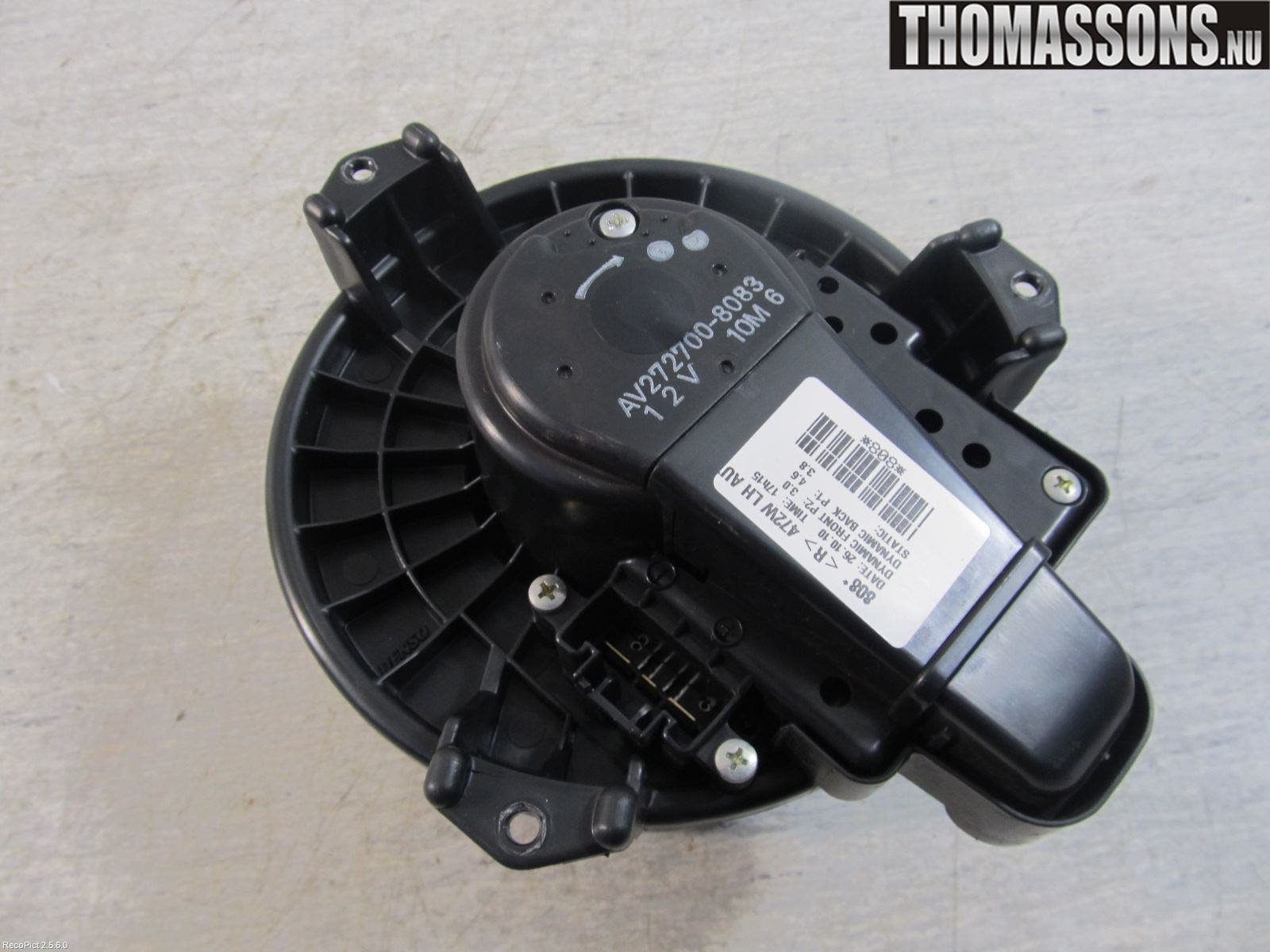 Toyota AURIS 10-12 Värmefläkt