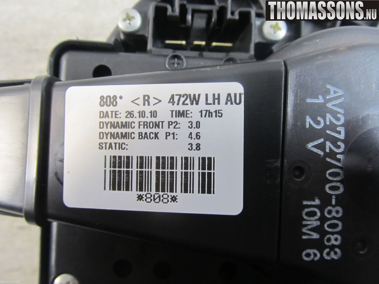 Toyota AURIS 10-12 Värmefläkt