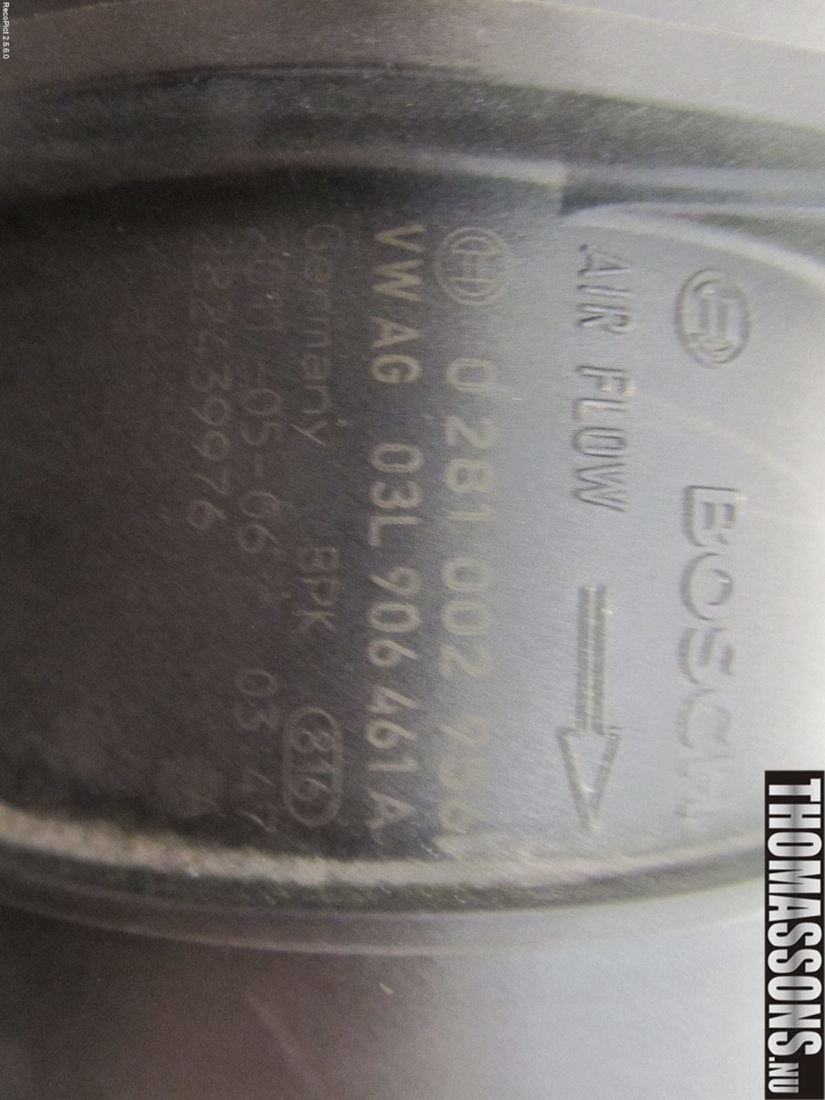 Audi Q5 09-16 Injluftmassamätare