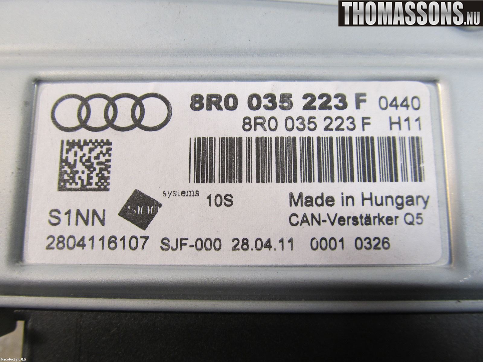Audi Q5 09-16 Radio-Stereo Förstärkare