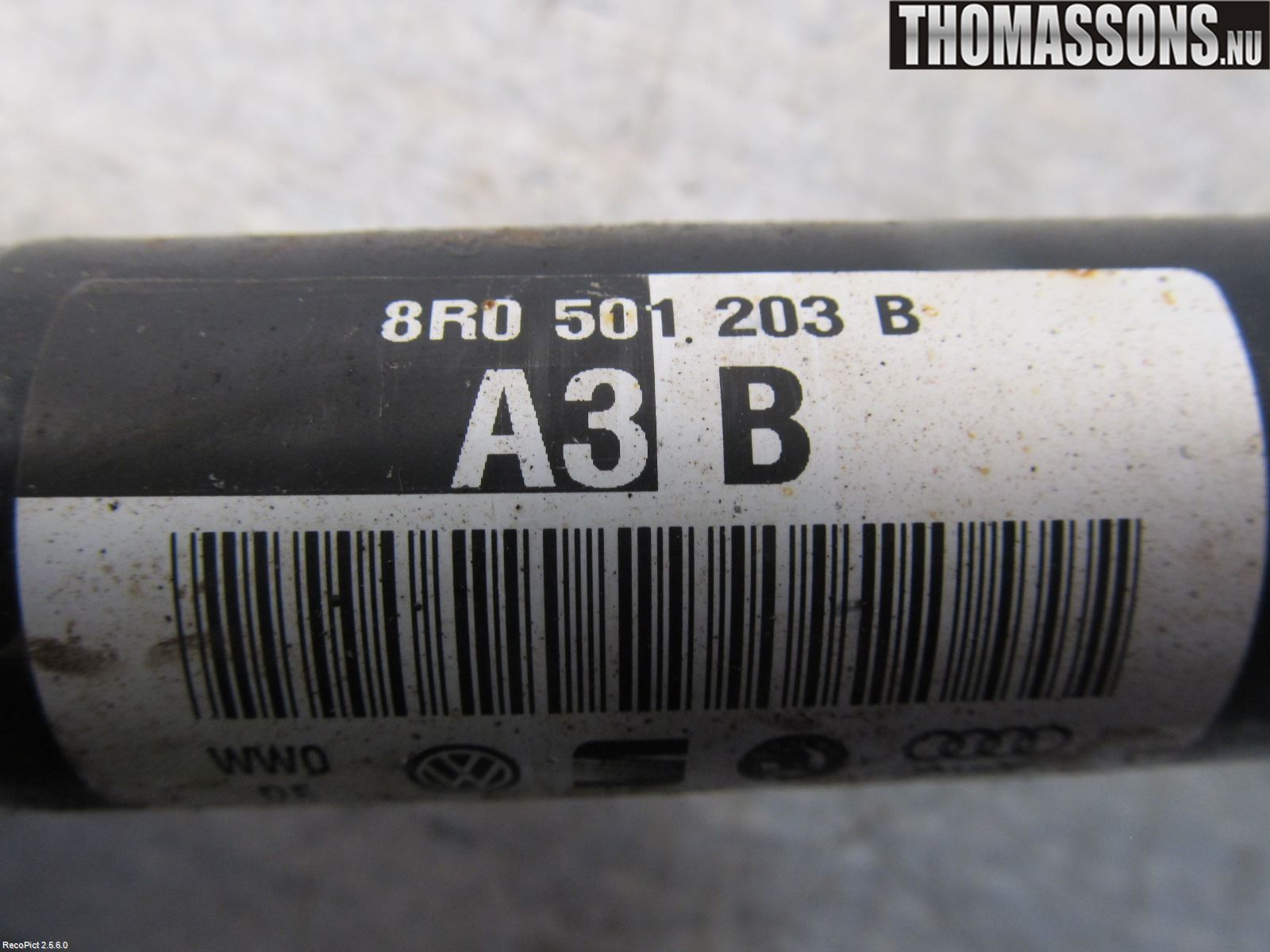 Audi Q5 09-16 Drivaxel Bak Vänster