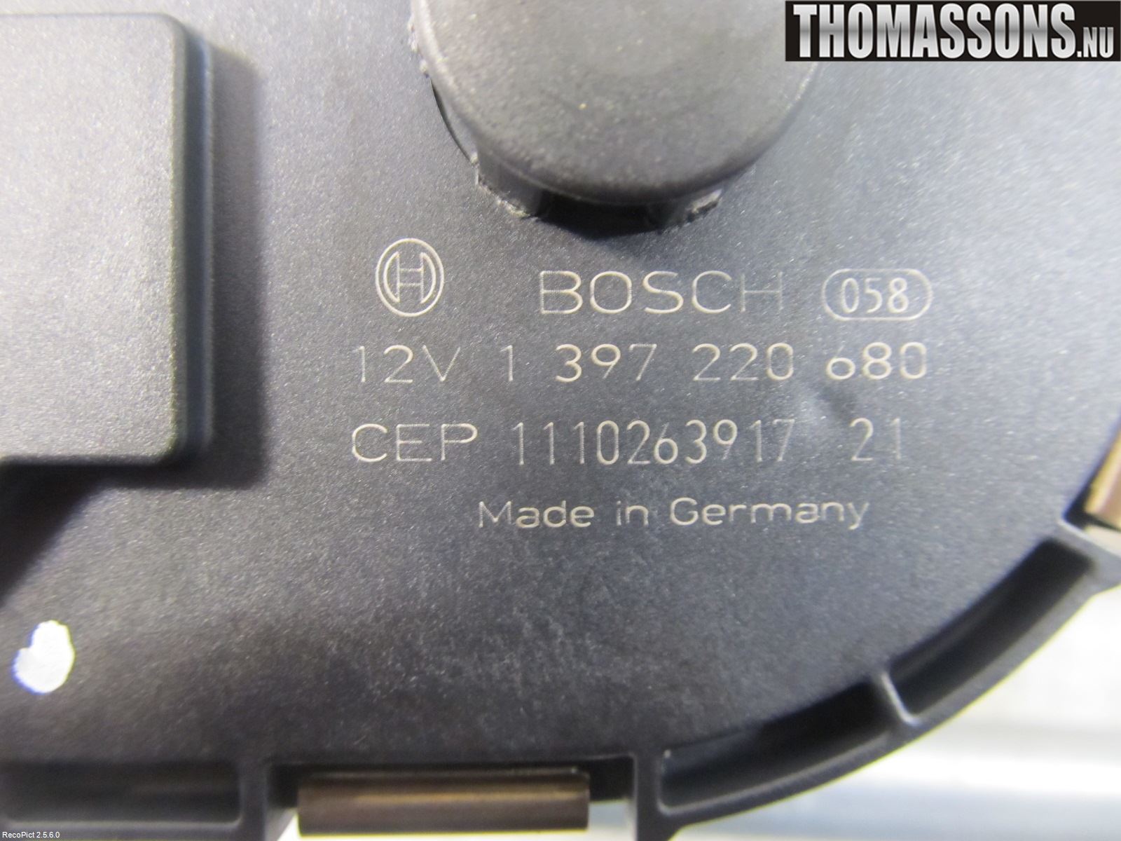 Audi Q5 09-16 Torkarmotor Vindruta