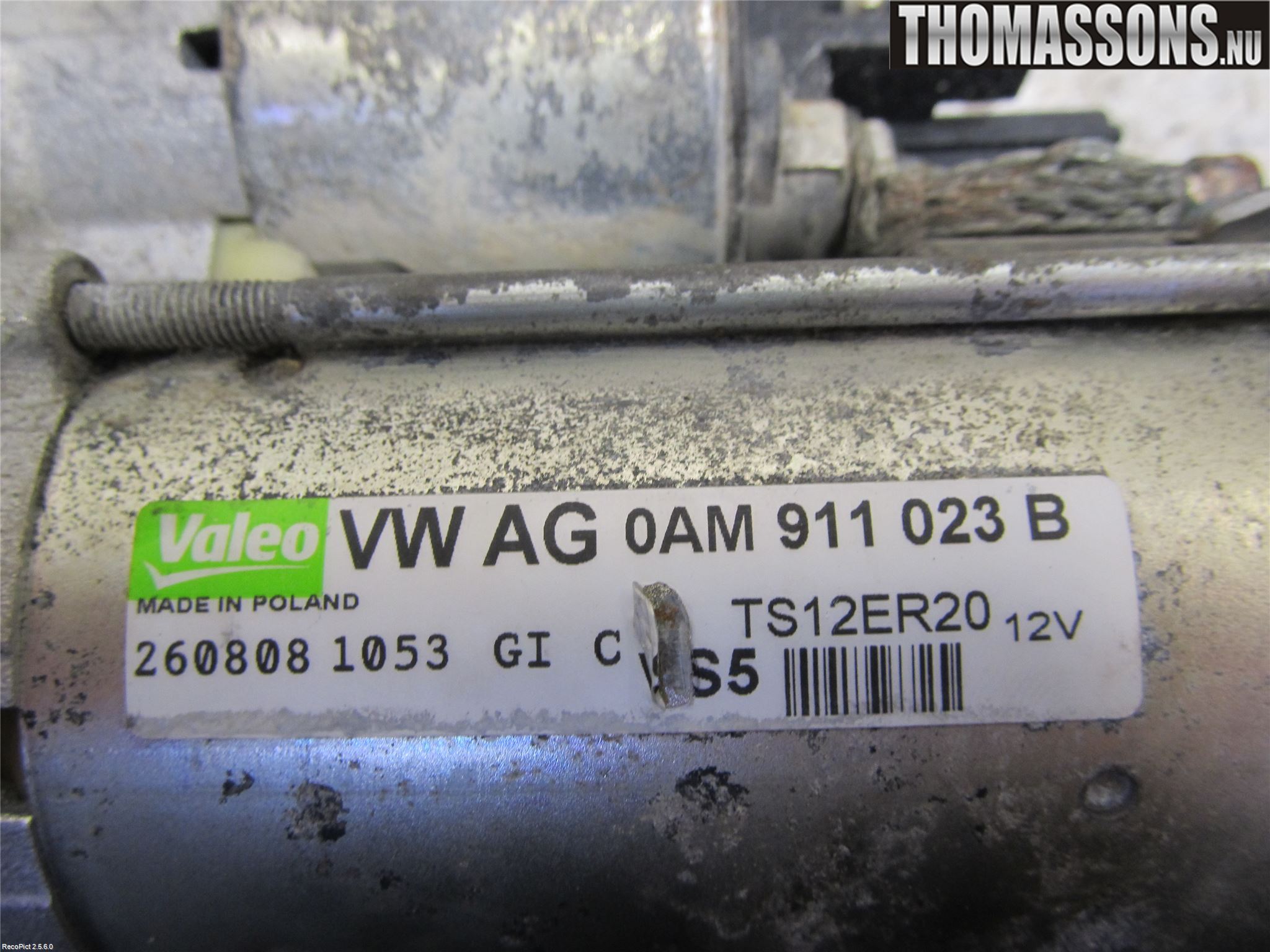 Volkswagen VW GOLF VI 09-13 Startmotor