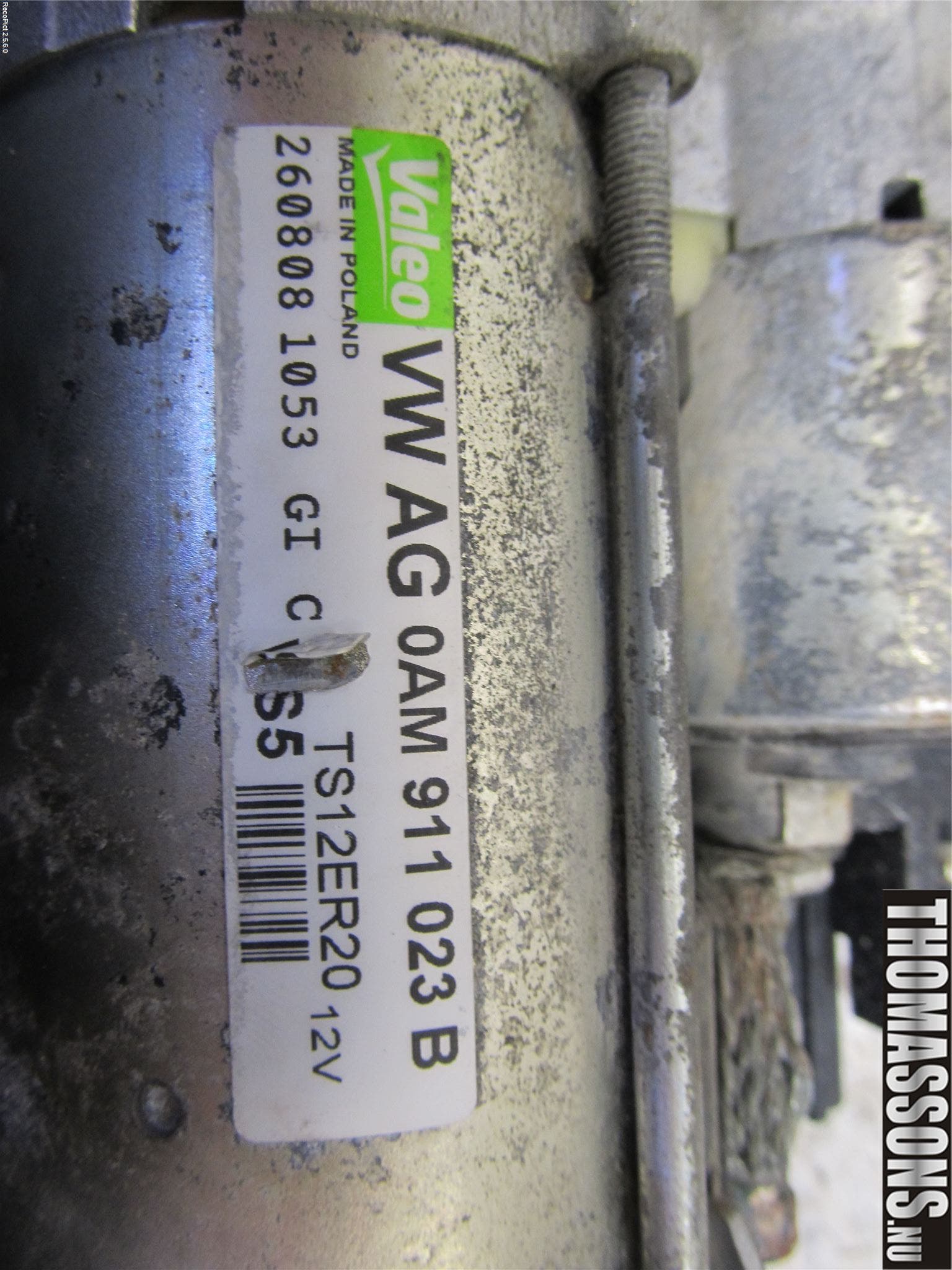 Volkswagen VW GOLF VI 09-13 Startmotor