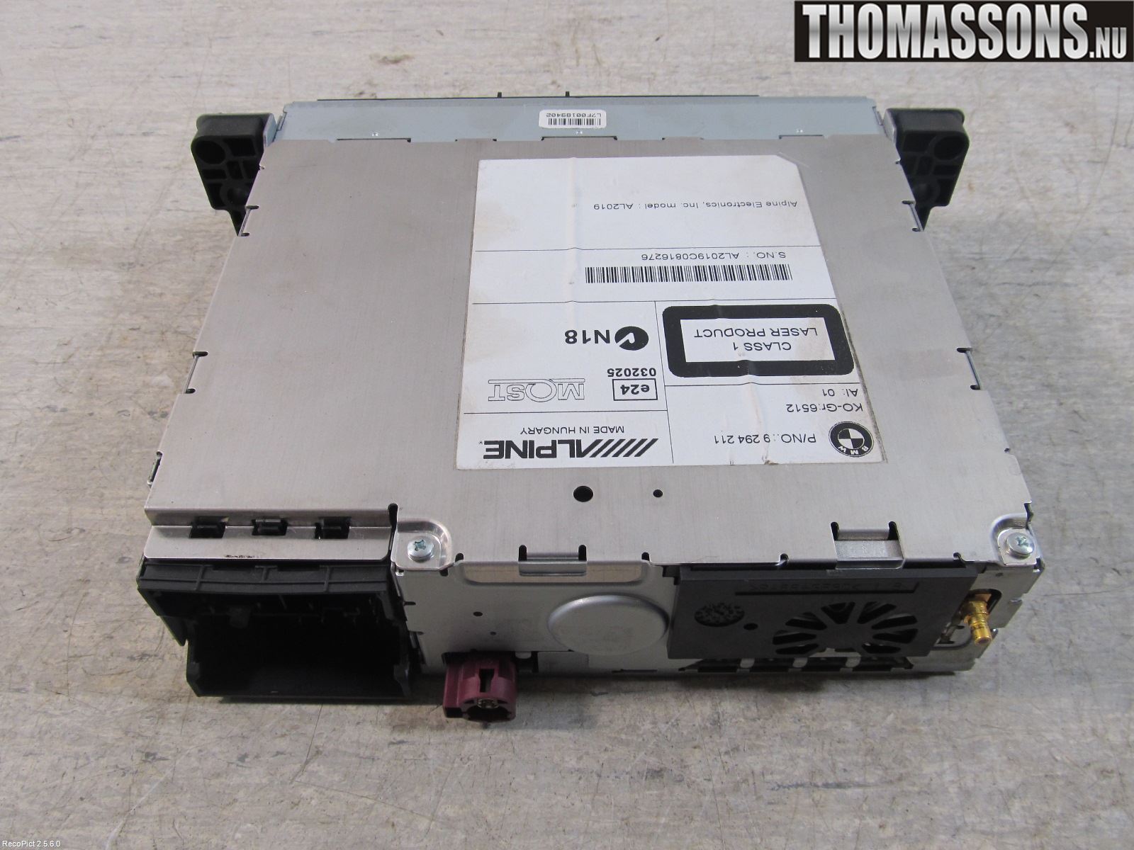 BMW 5 F10/F11/F18 09-17 Radio