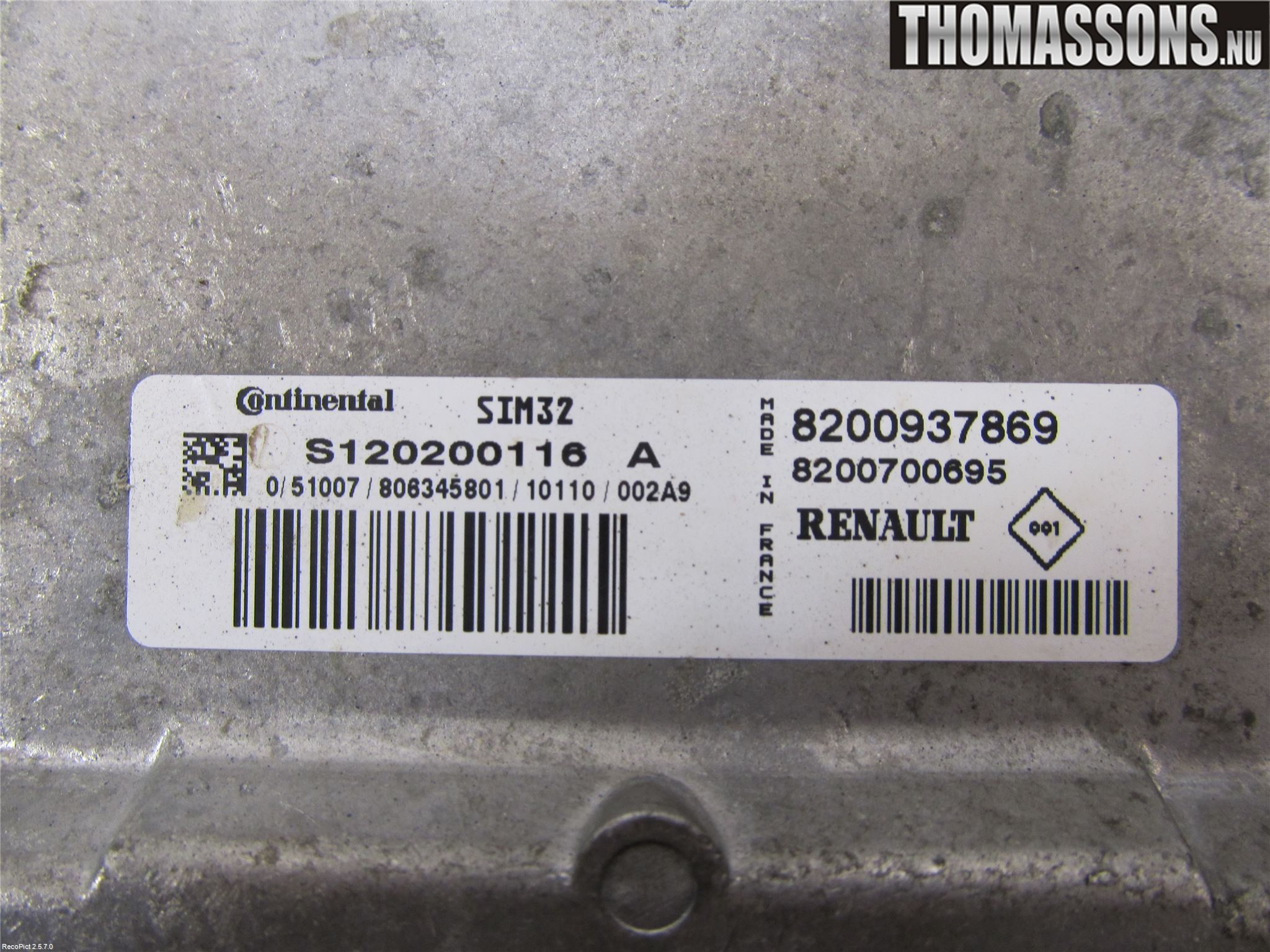 Renault CLIO III  09-12 Styrenhet Insprut Bensin