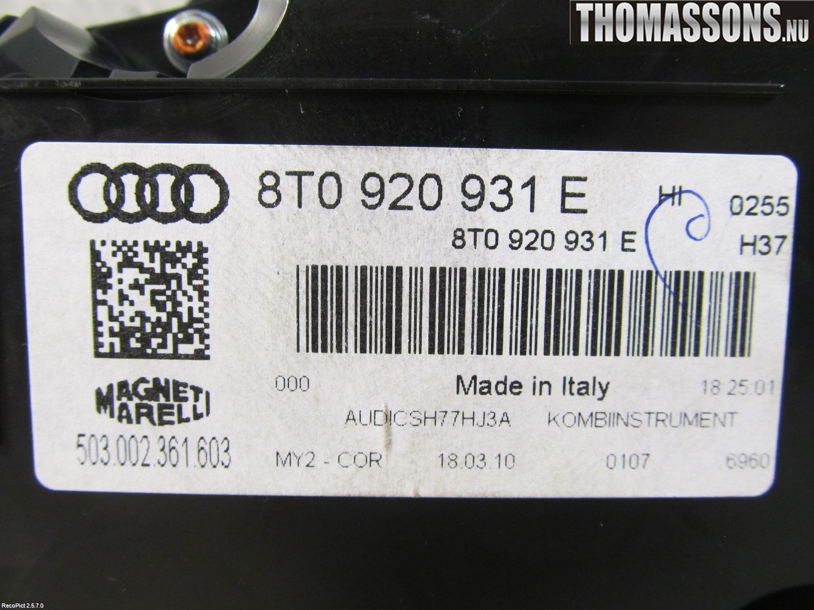 Audi A5 07-16 Instrument Komb