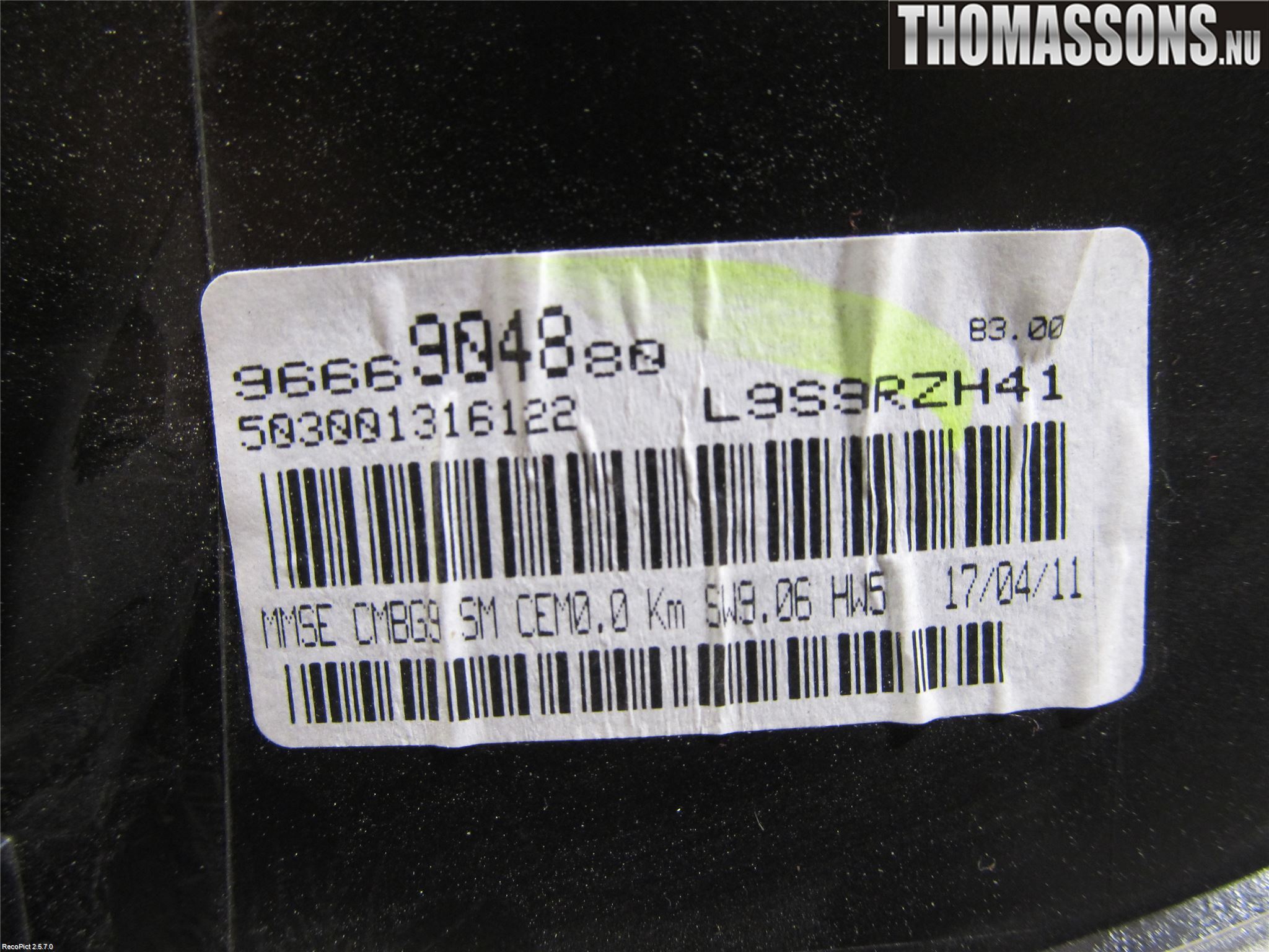 Peugeot PARTNER 08-15 Instrument Komb