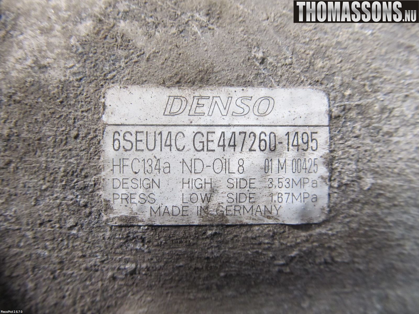 Toyota AURIS 10-12 Ac Kompressor