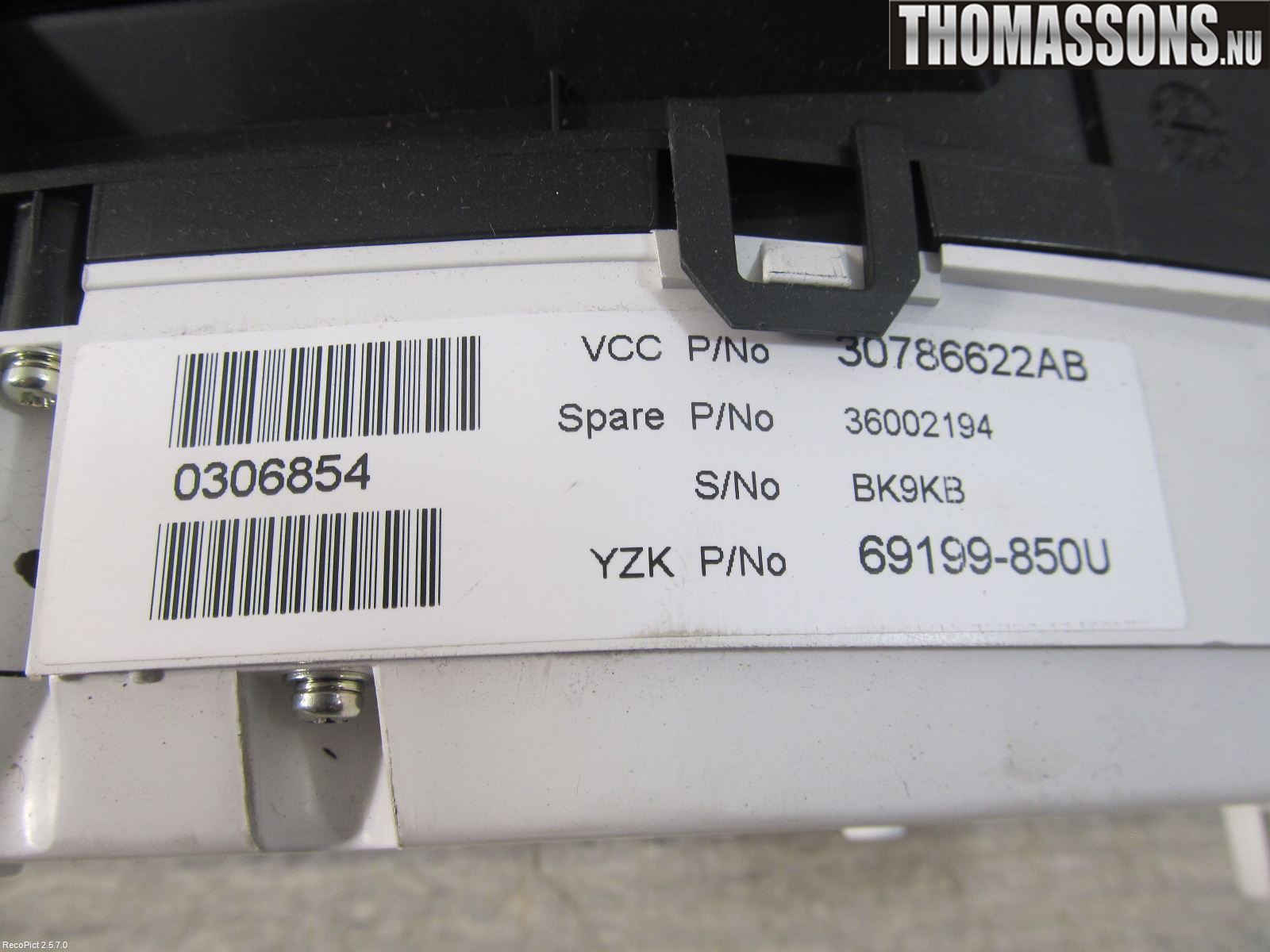 Volvo V70 08-13 Instrument Komb