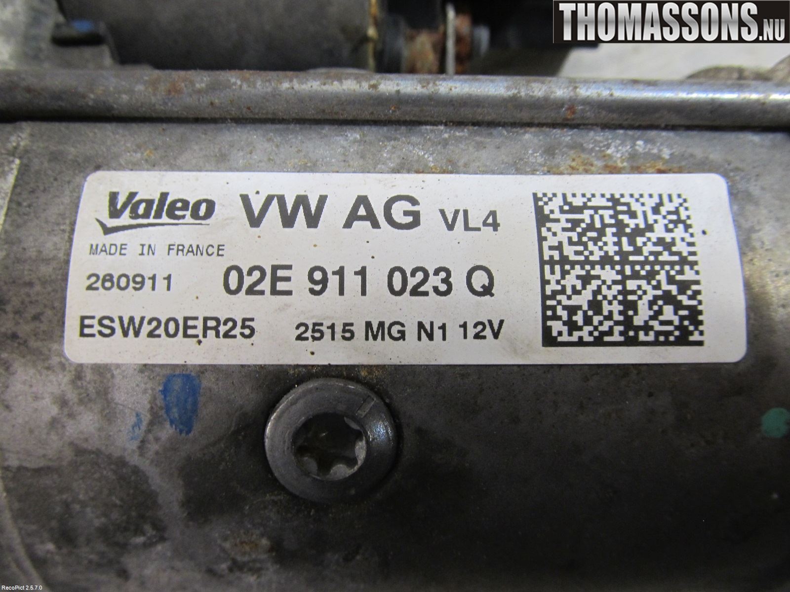 Volkswagen VW PASSAT 11-14 Startmotor Diesel