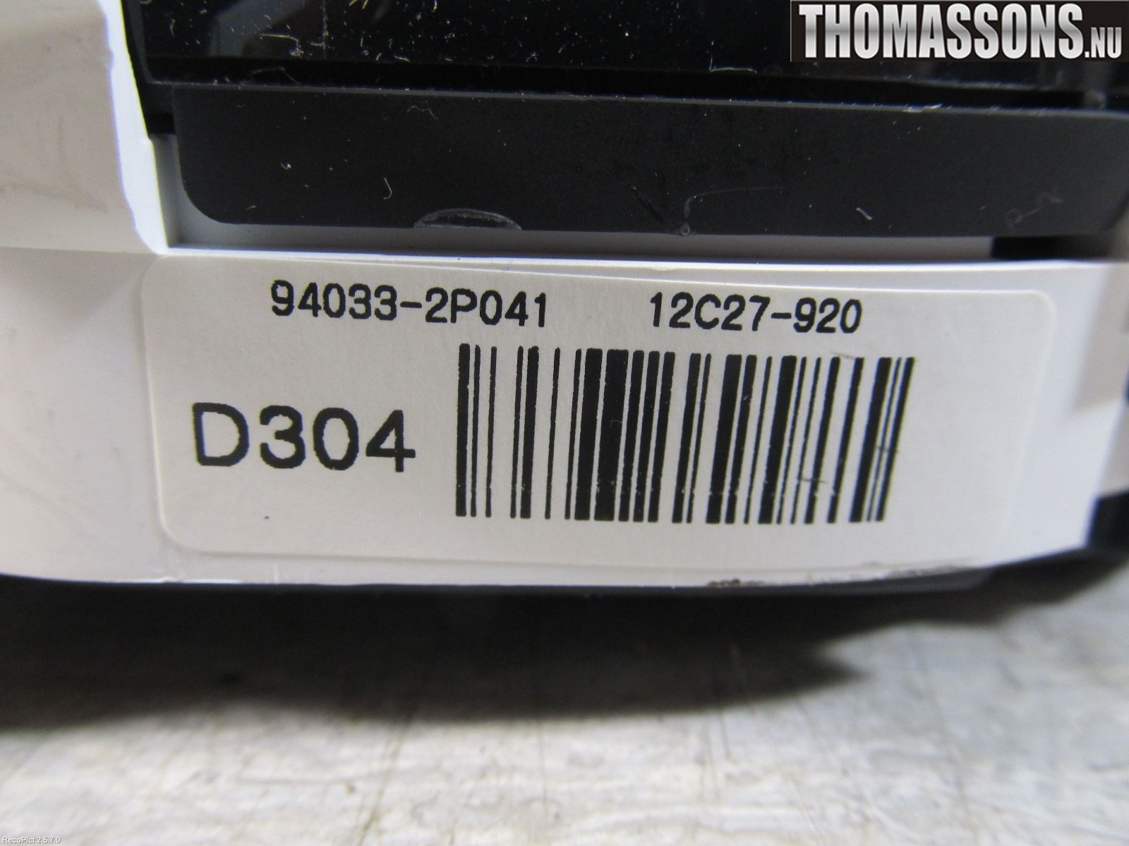 Kia SORENTO 10-14 Instrument Komb