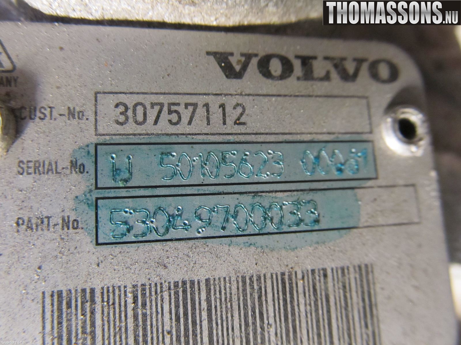 Volvo S80 07-13 Turboaggregat