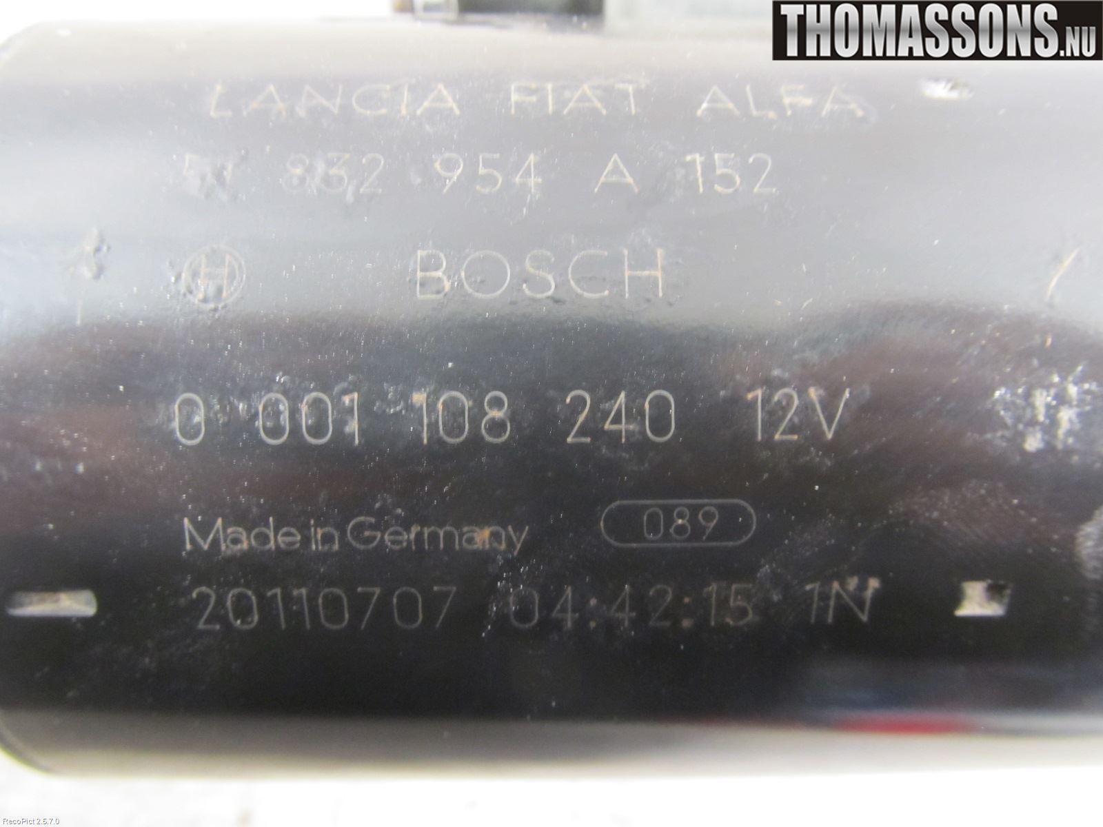 Lancia DELTA Startmotor