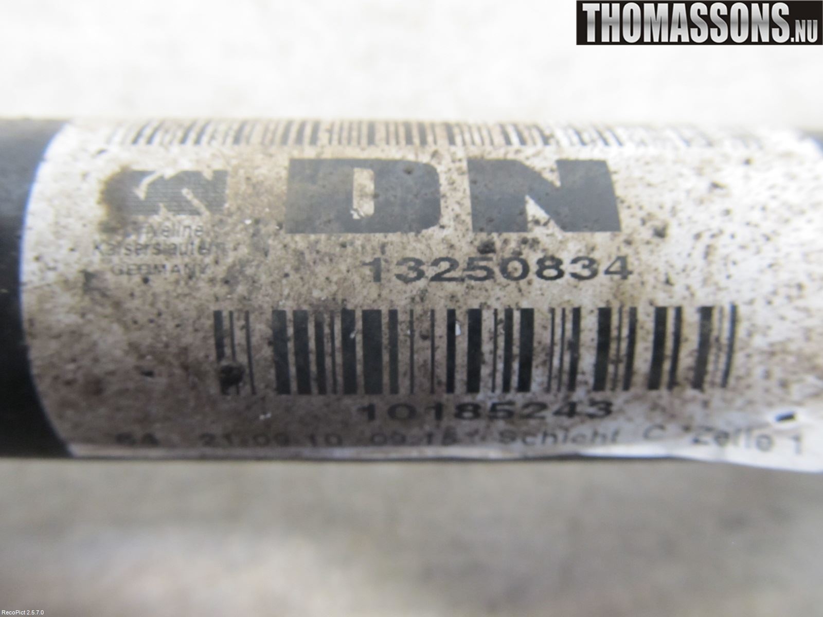 Opel ASTRA J 10-15 Drivaxel Fram Vänster