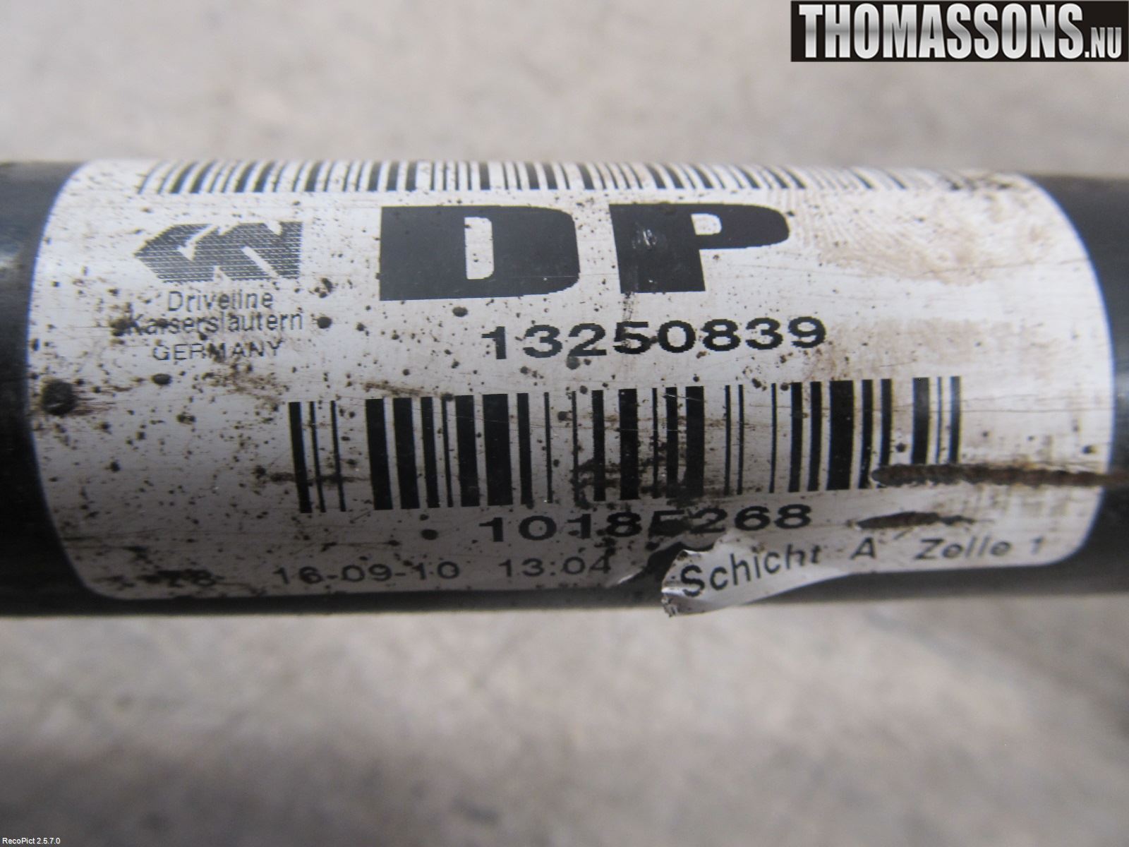 Opel ASTRA J 10-15 Drivaxel Fram Höger