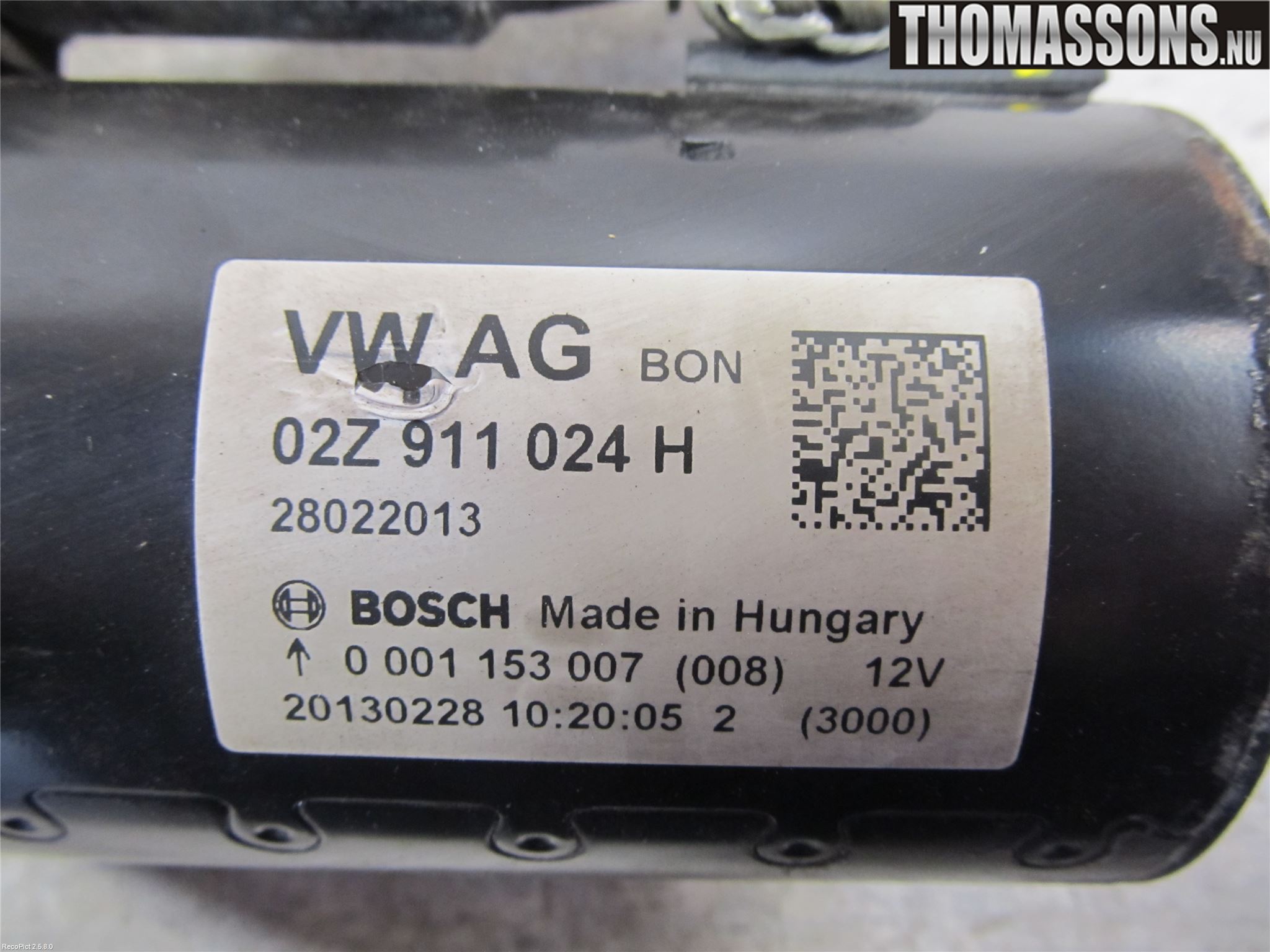 Volkswagen VW GOLF VI 09-13 Startmotor Diesel