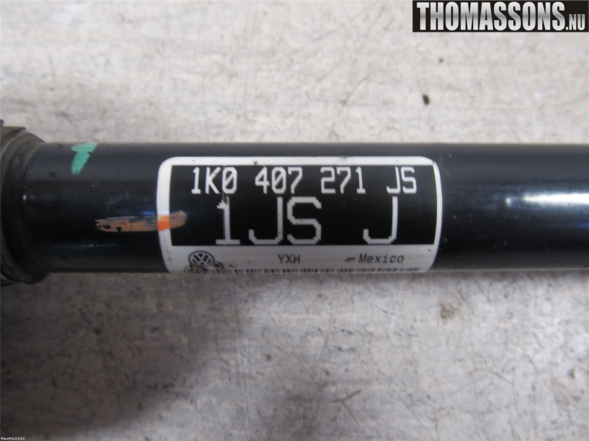 Volkswagen VW GOLF VI 09-13 Drivaxel Fram Vänster
