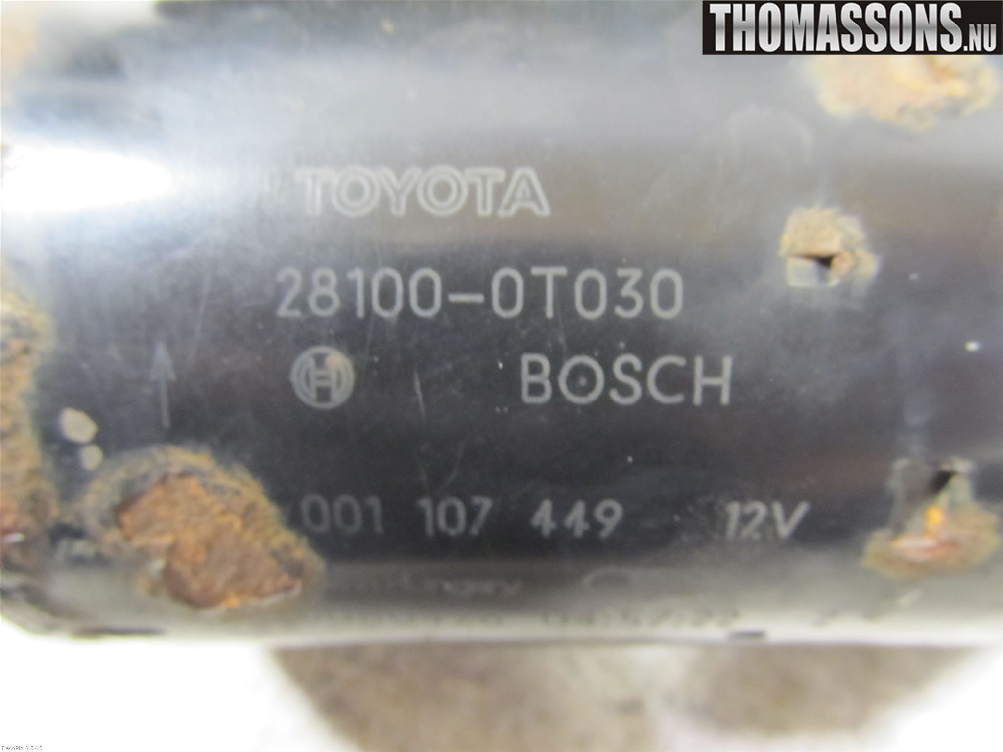 Toyota AURIS 07-09 Startmotor