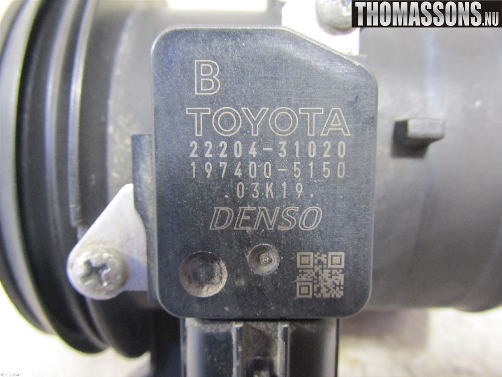 Toyota AURIS 07-09 Injluftmassamätare