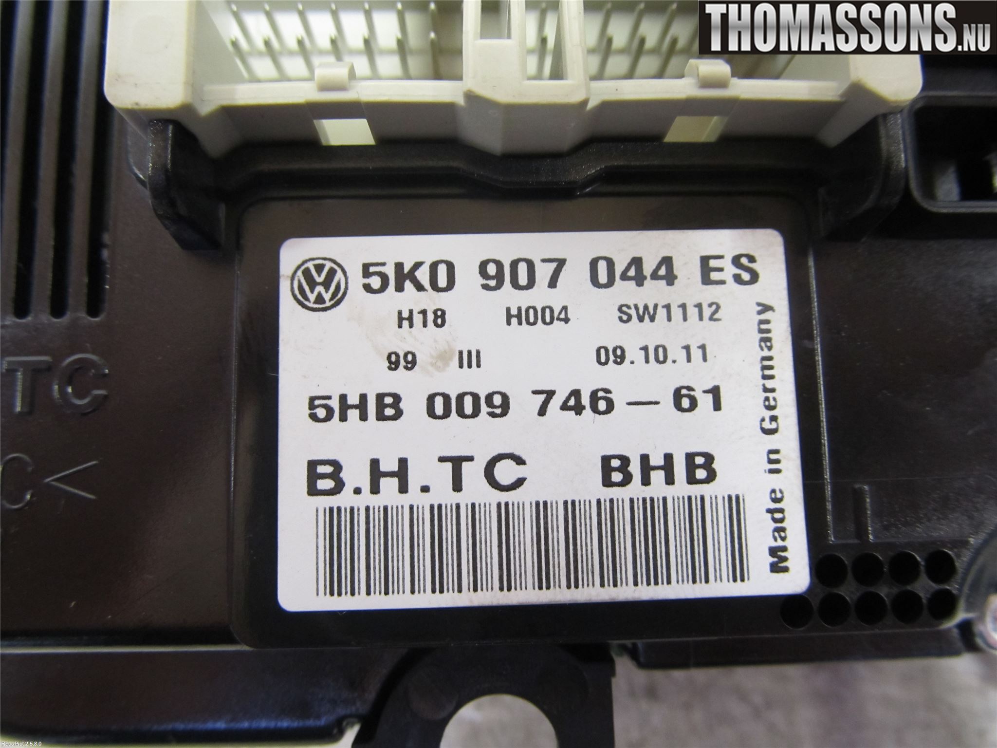 Volkswagen VW PASSAT 11-14 Ac Styrenhet Ac Manöveren