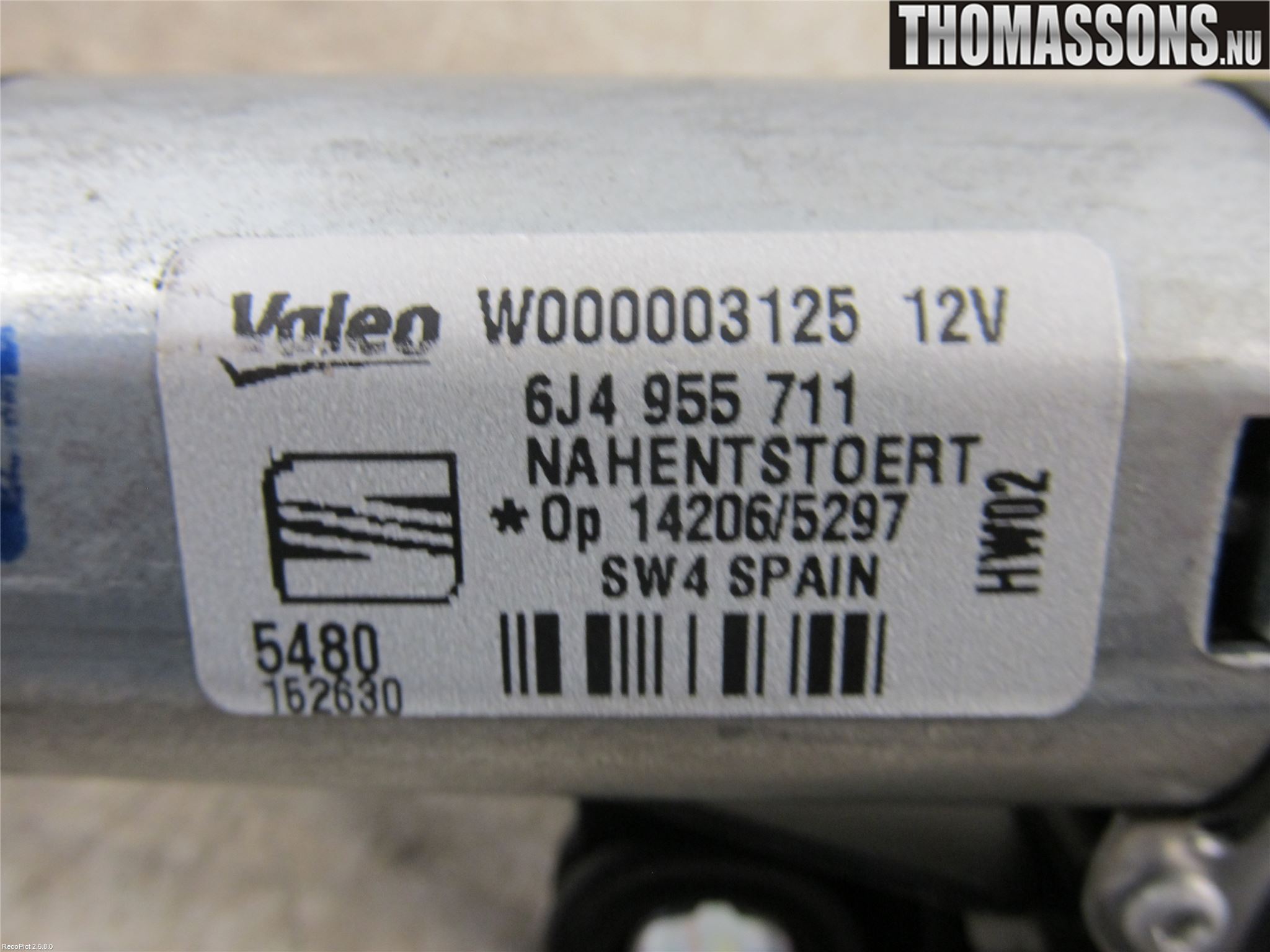 Seat IBIZA IV 08-16 Torkarmotor Baklucka