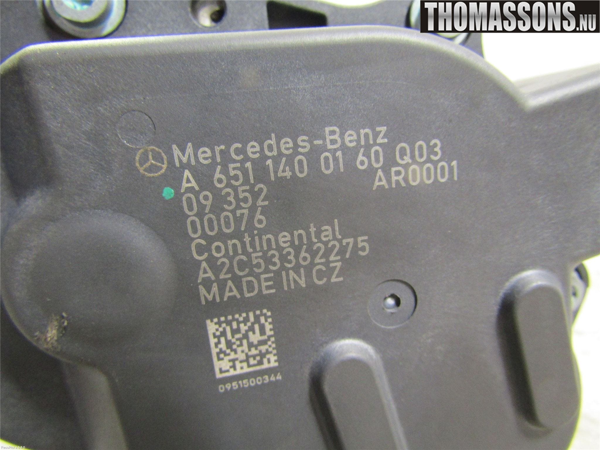 Mercedes-Benz MB C-KLASS (W204) 07-15 Egr Ventil