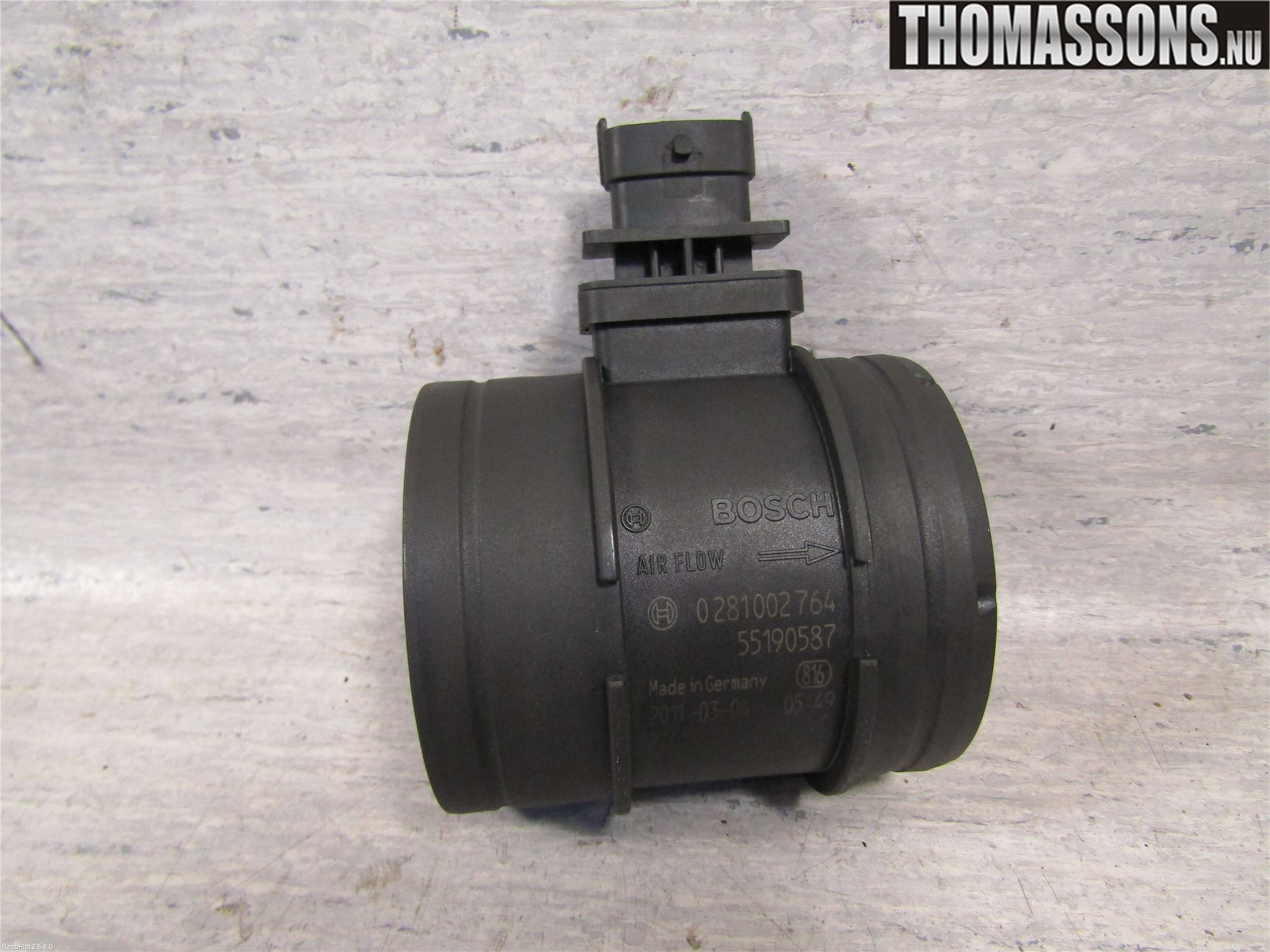 Saab 9-3 VER 2 Injluftmassamätare