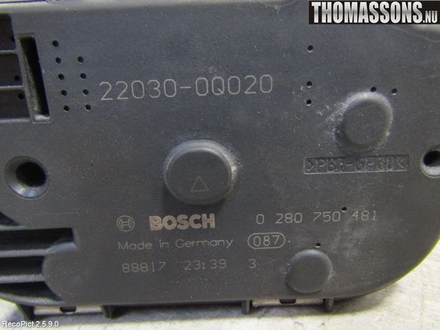 Toyota AYGO 06-14 Injspjällhus