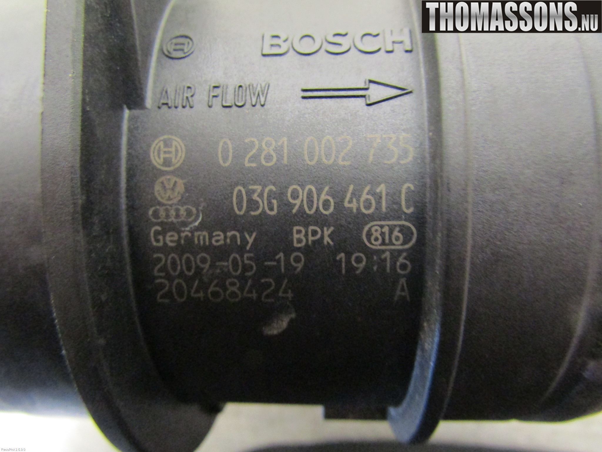 Audi A6/S6     05-11 Injluftmassamätare