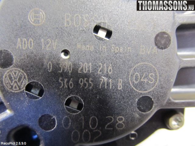 Volkswagen VW TOURAN 03-10 Torkarmotor Baklucka