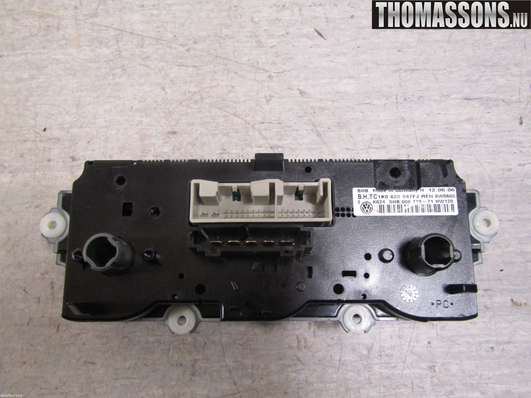 Volkswagen VW GOLF V 04-09 Ac Styrenhet Ac Manöveren