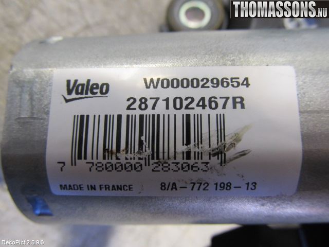 Dacia LODGY 12-18 Torkarmotor Baklucka