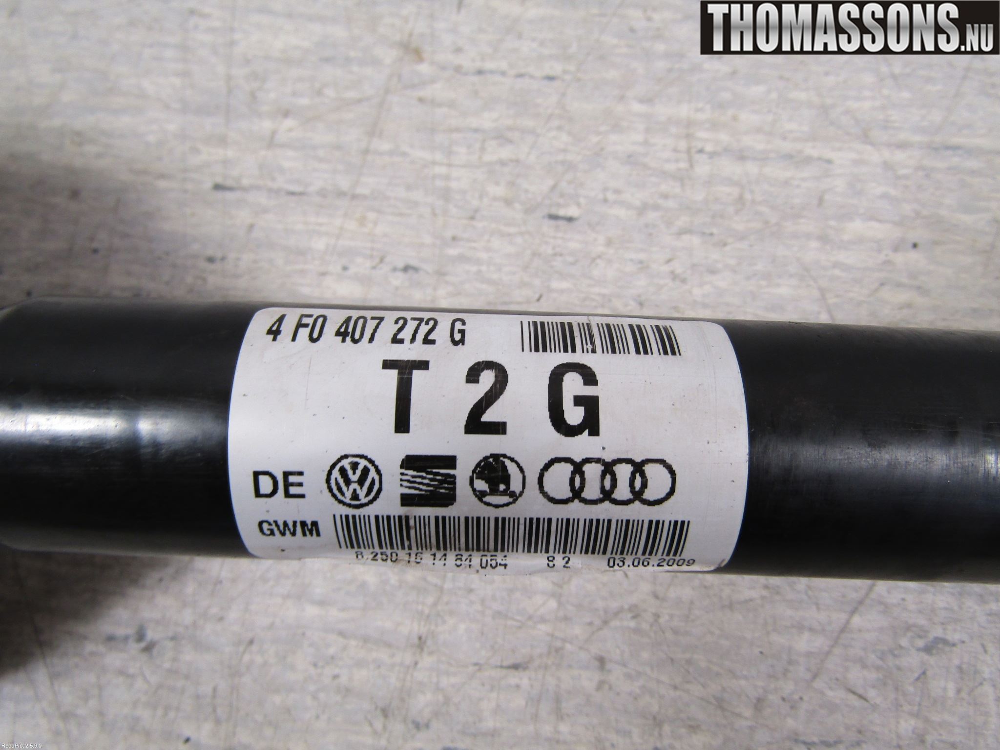 Audi A6/S6     05-11 Drivaxel Fram Höger