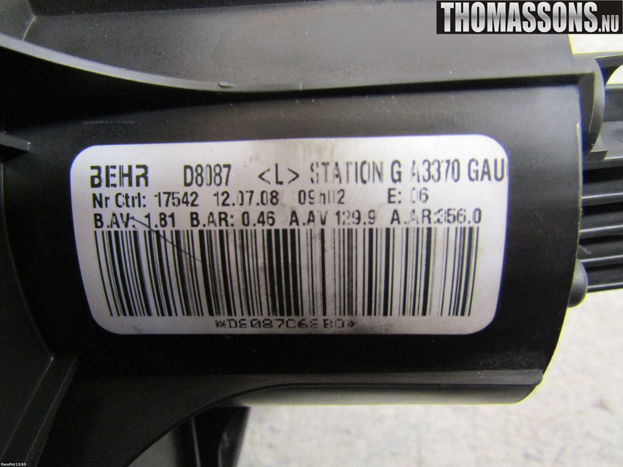 Opel ZAFIRA B 06-14 Värmefläkt