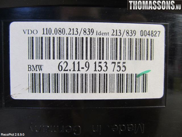 BMW 5 E60/61 Sed/Tou 02-10 Instrument Komb