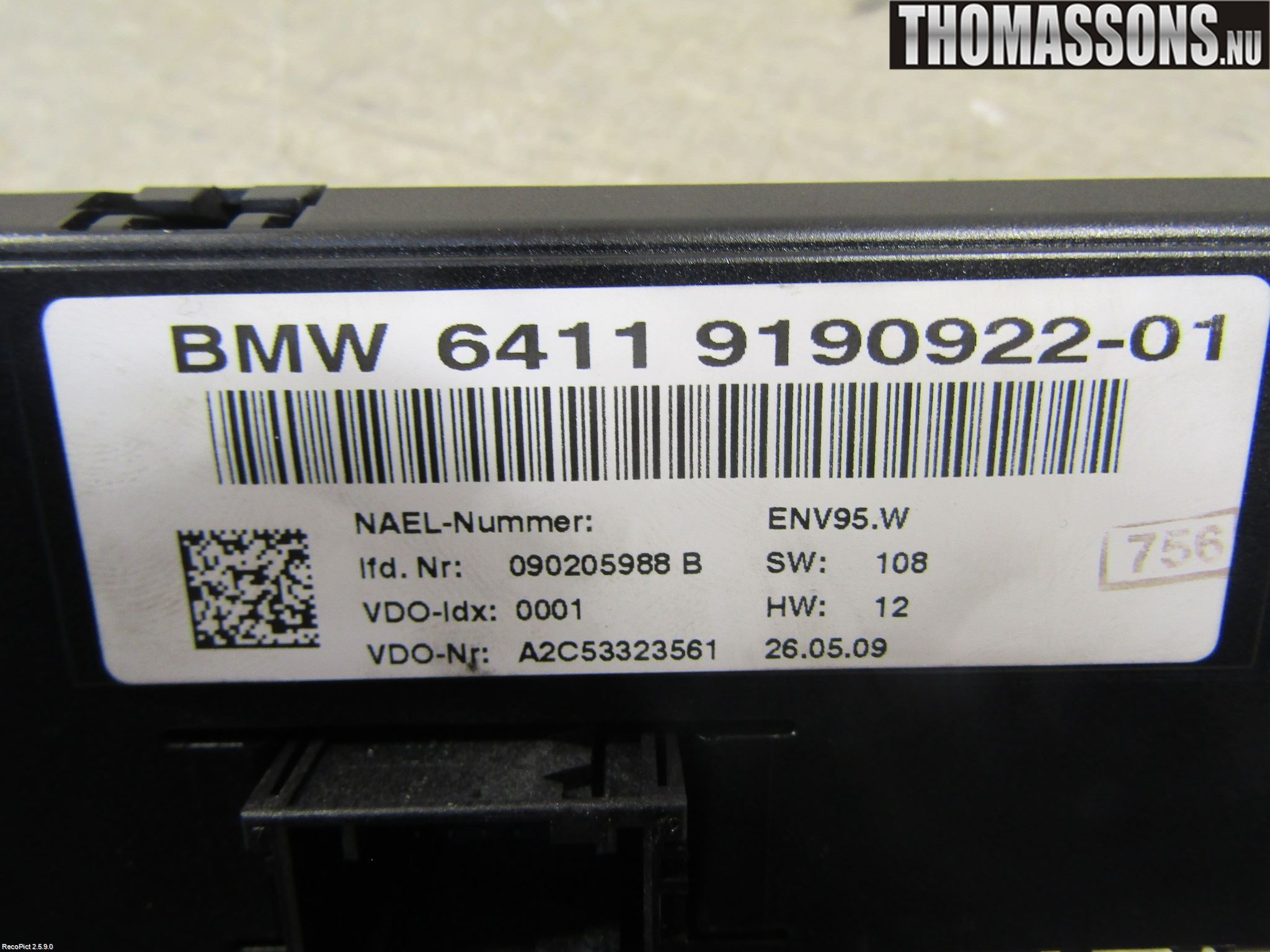 BMW 1 E87/81 5D/3D 03-11 Ac Styrenhet Ac Manöveren