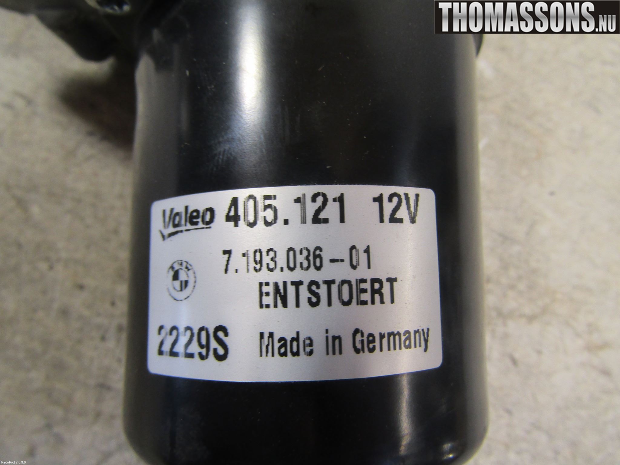 BMW 1 E87/81 5D/3D 03-11 Torkarmotor Vindruta