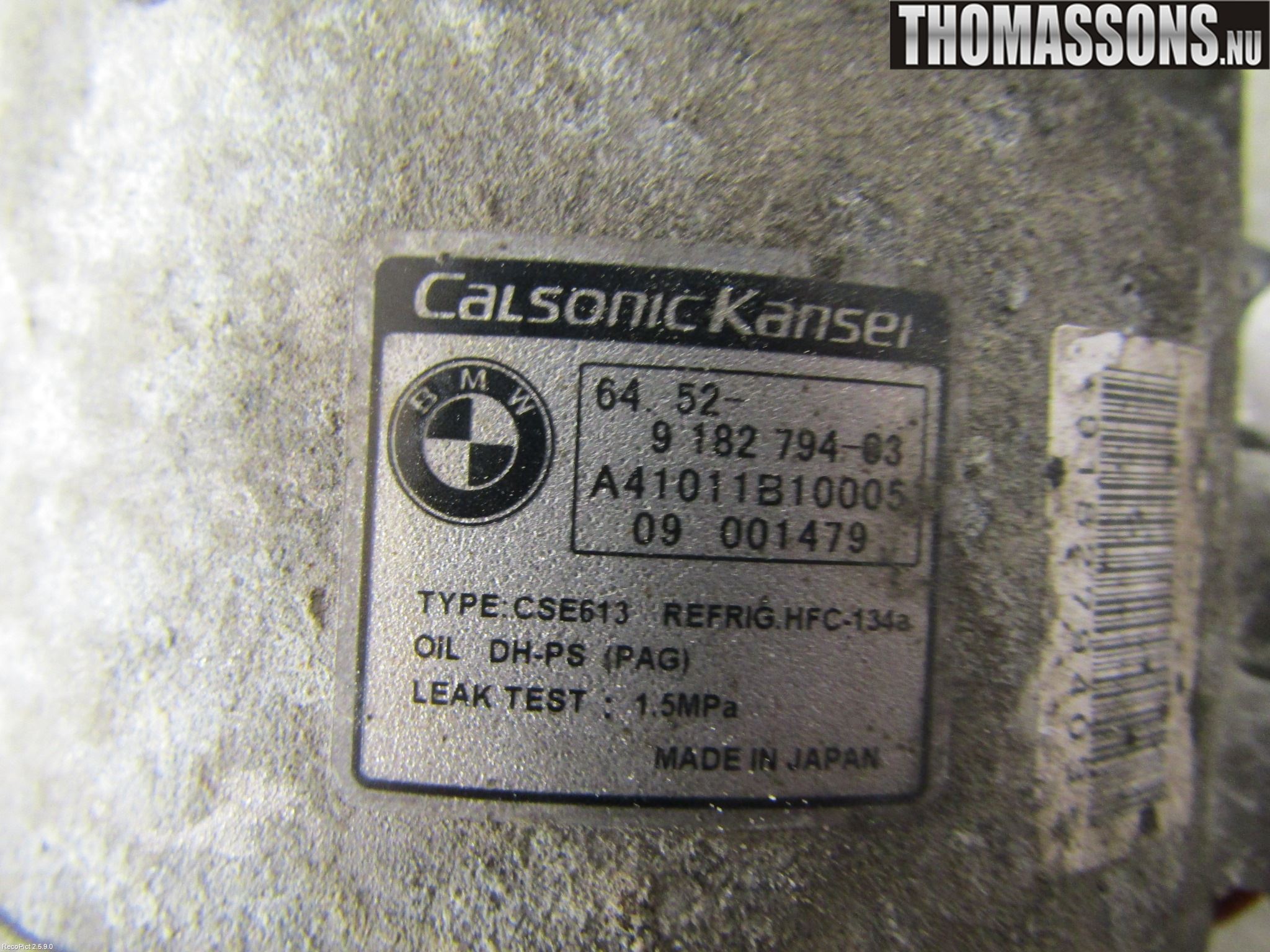 BMW 1 E87/81 5D/3D 03-11 Ac Kompressor