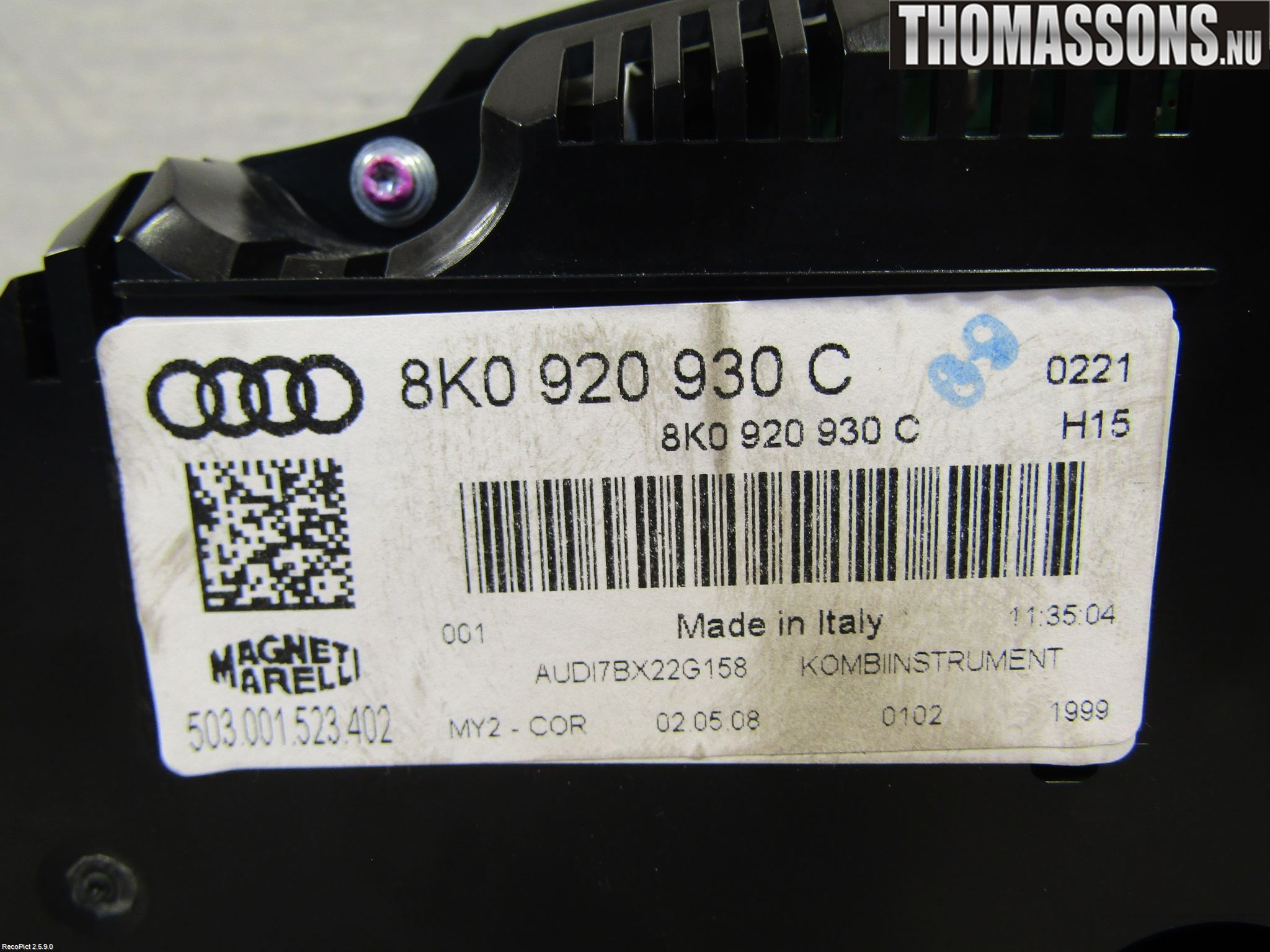 Audi A4/S4 08-11 Instrument Komb