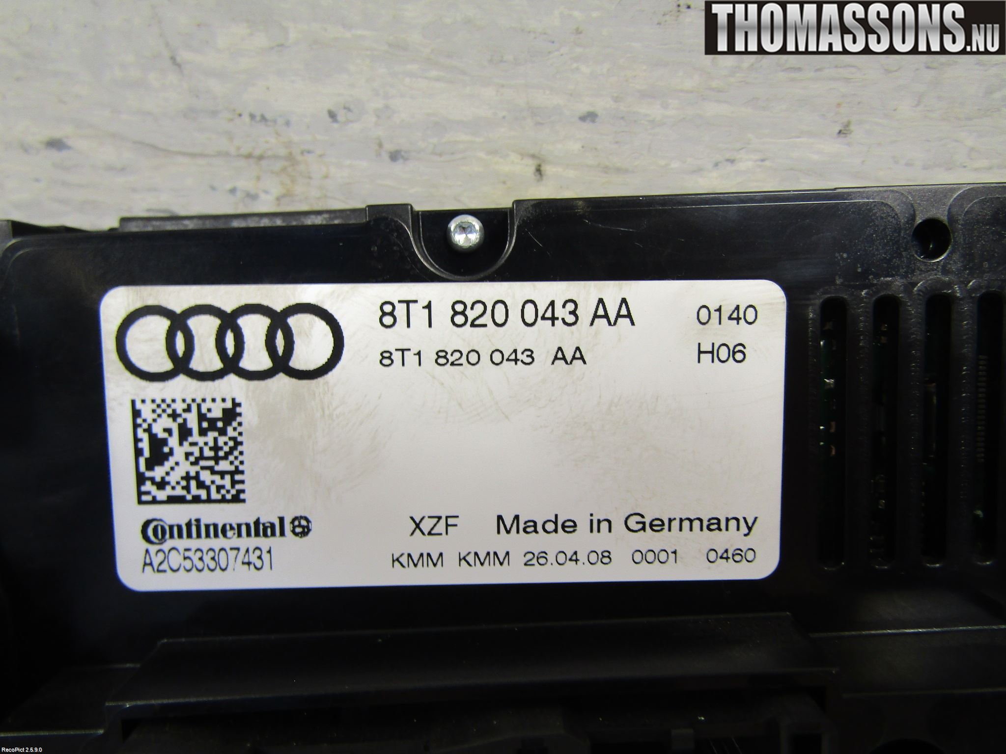 Audi A4/S4 08-11 Ac Styrenhet Ac Manöveren