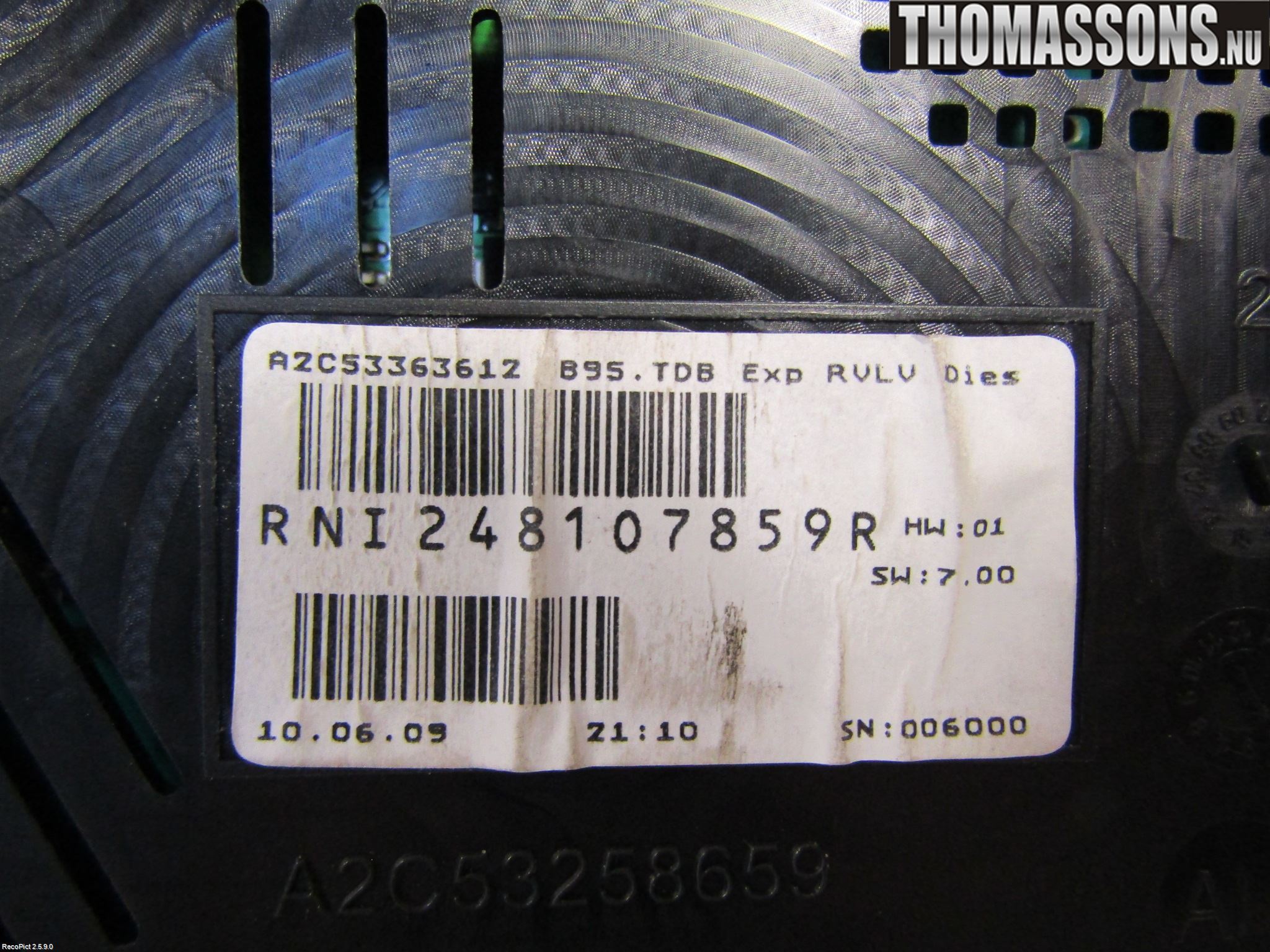 Renault MEGANE III 09-15 Instrument Komb